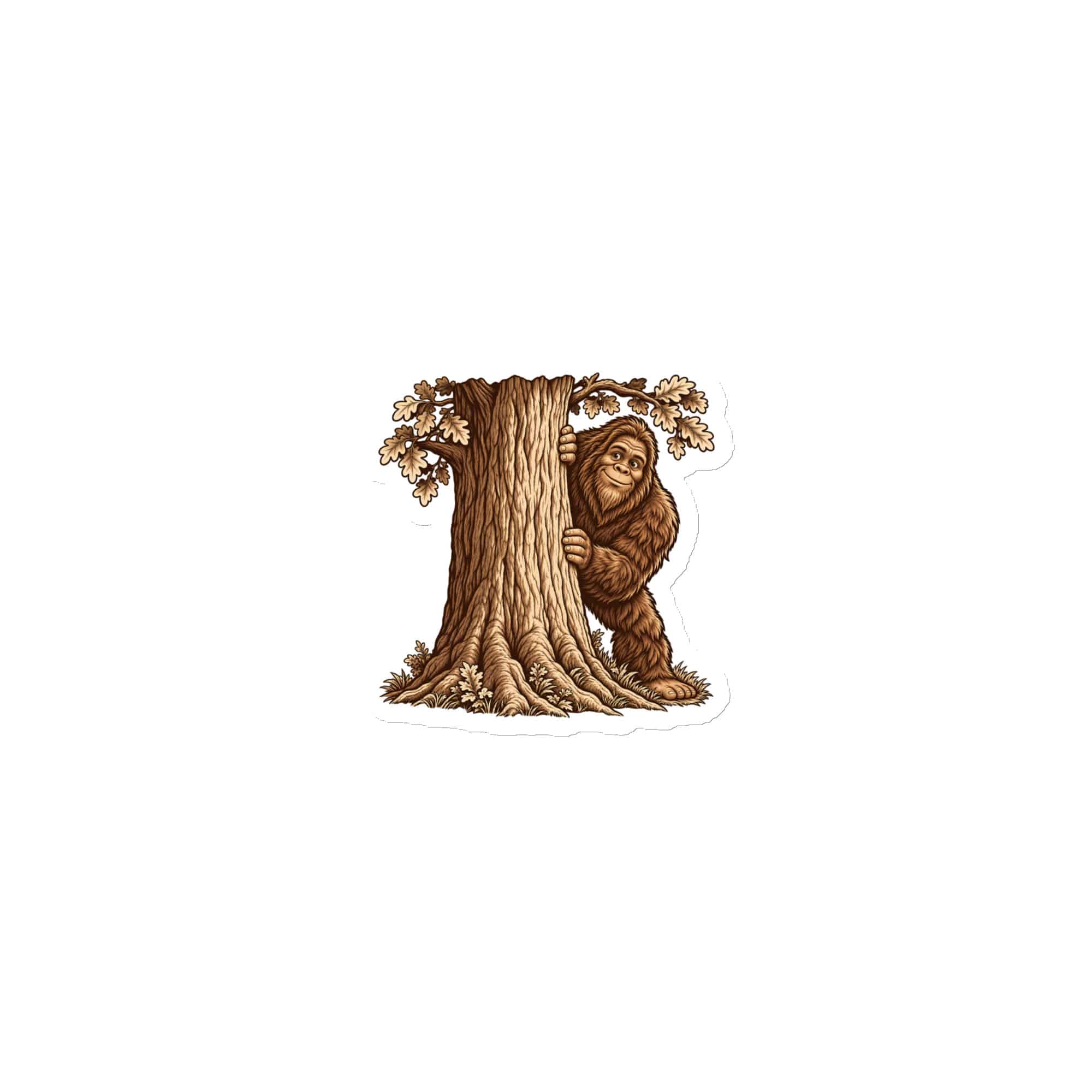 Bigfoot Hide and Seek Die-Cut Magnet