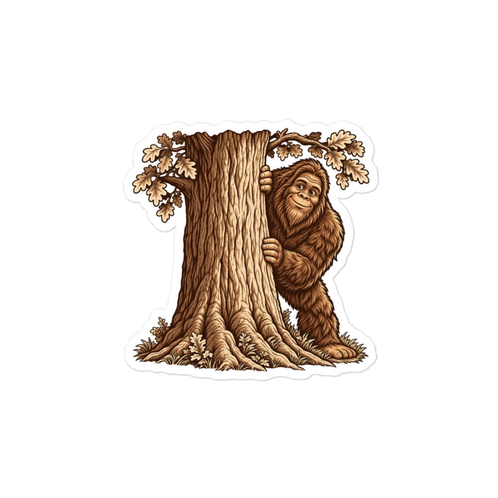 Bigfoot Hide and Seek Vinyl Sticker