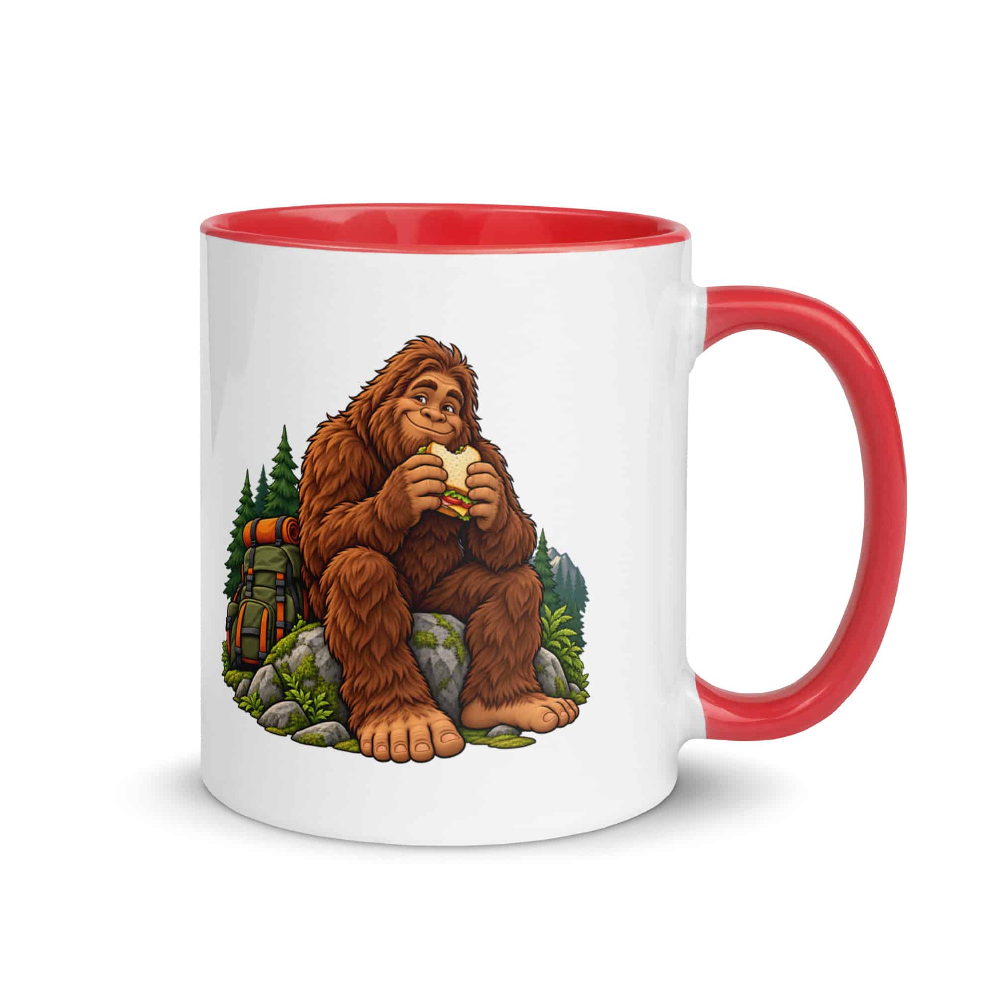 Snack Break Bigfoot Color Inside Mug