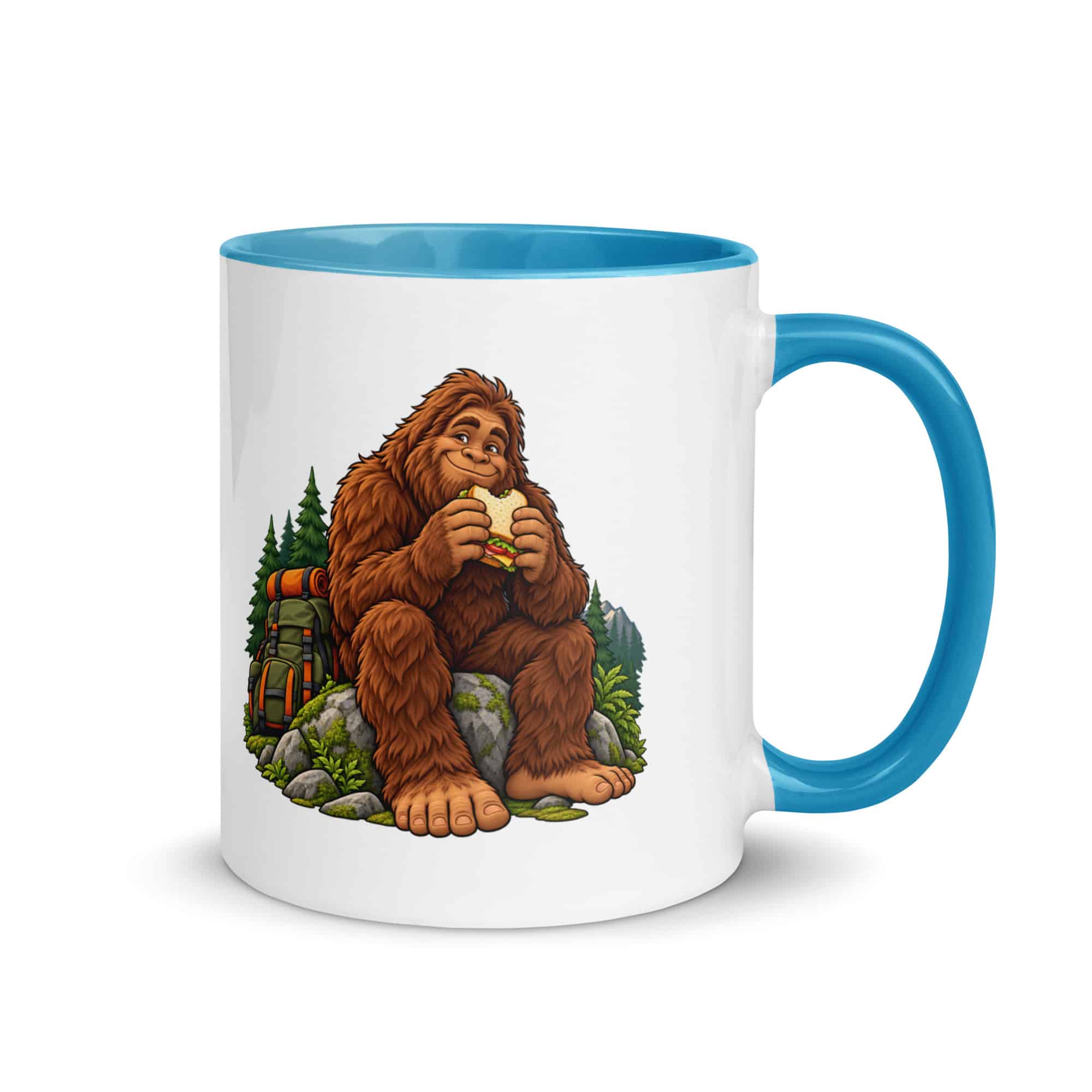 Snack Break Bigfoot Color Inside Mug