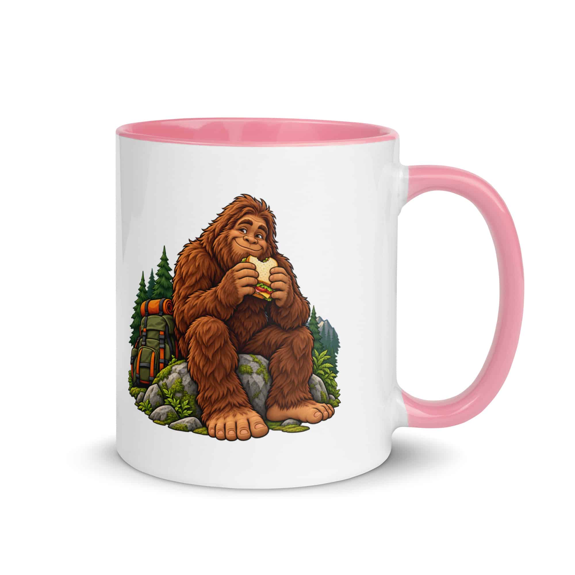 Snack Break Bigfoot Color Inside Mug