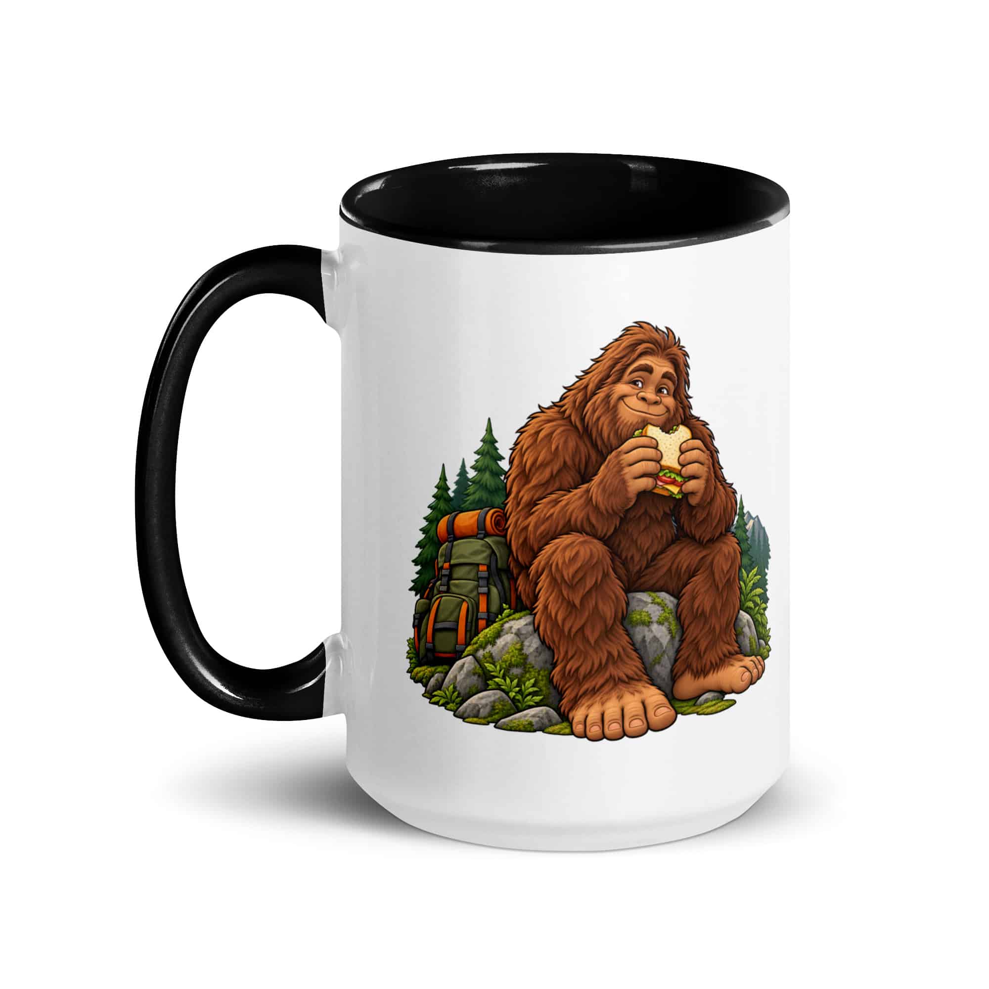 Snack Break Bigfoot Color Inside Mug