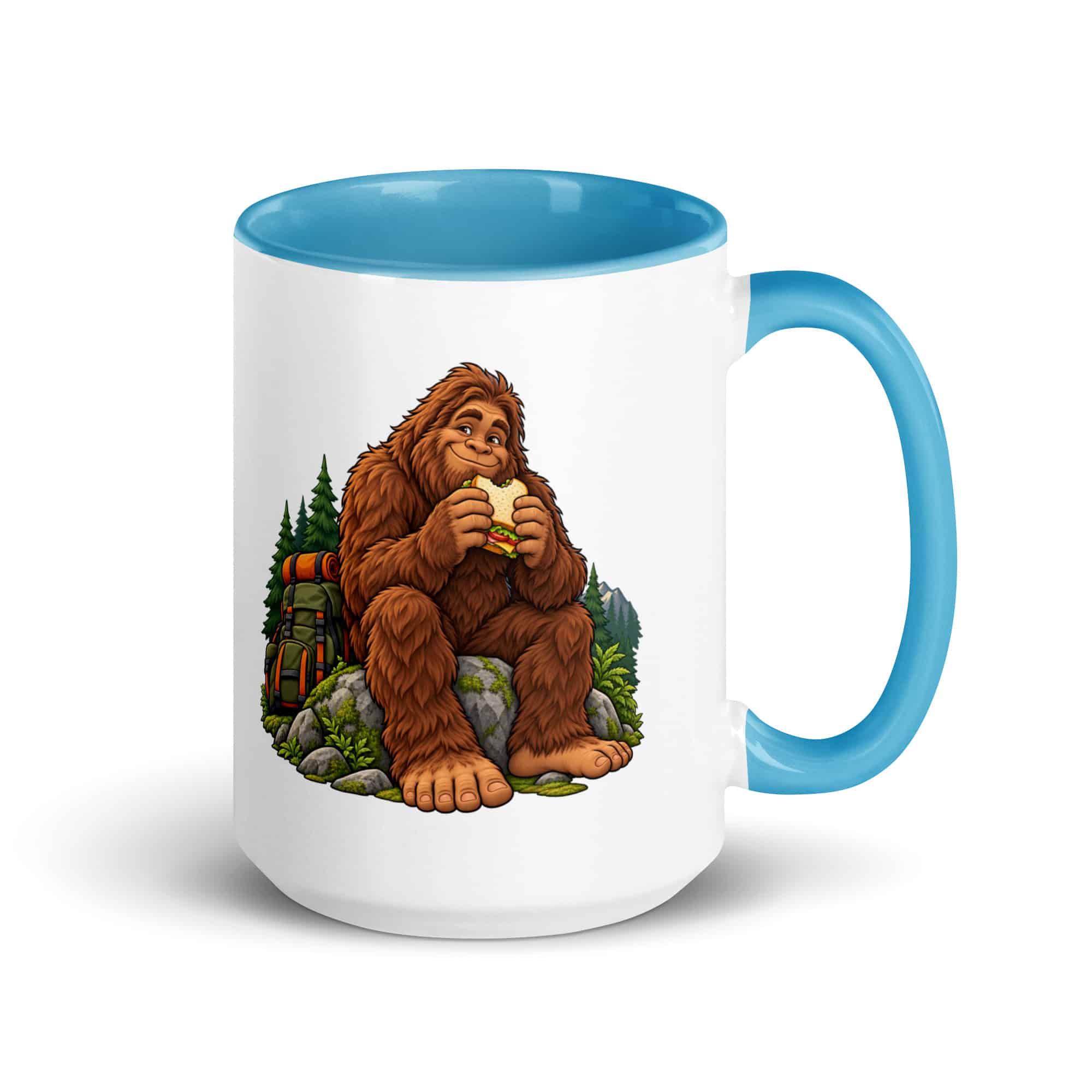 Snack Break Bigfoot Color Inside Mug