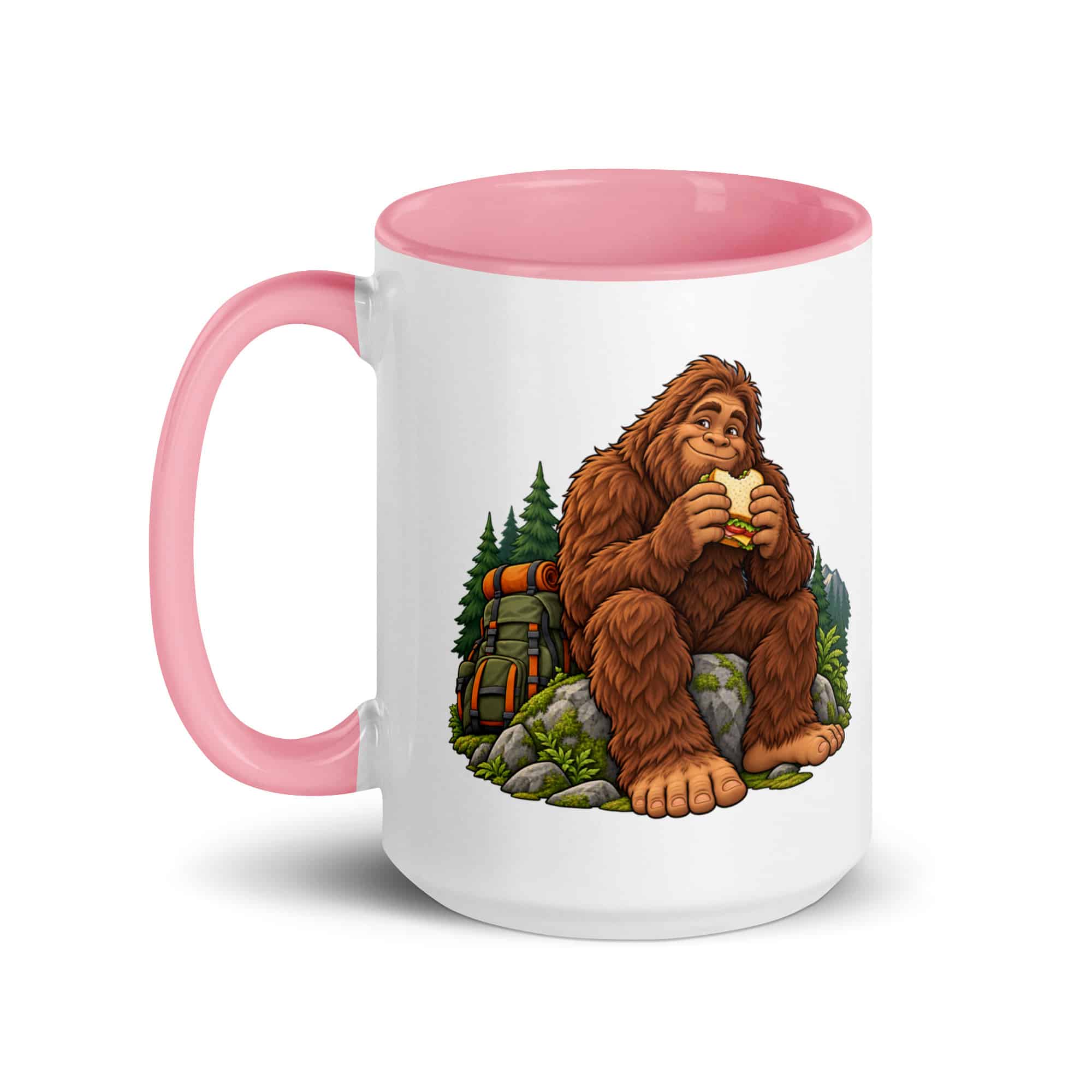 Snack Break Bigfoot Color Inside Mug