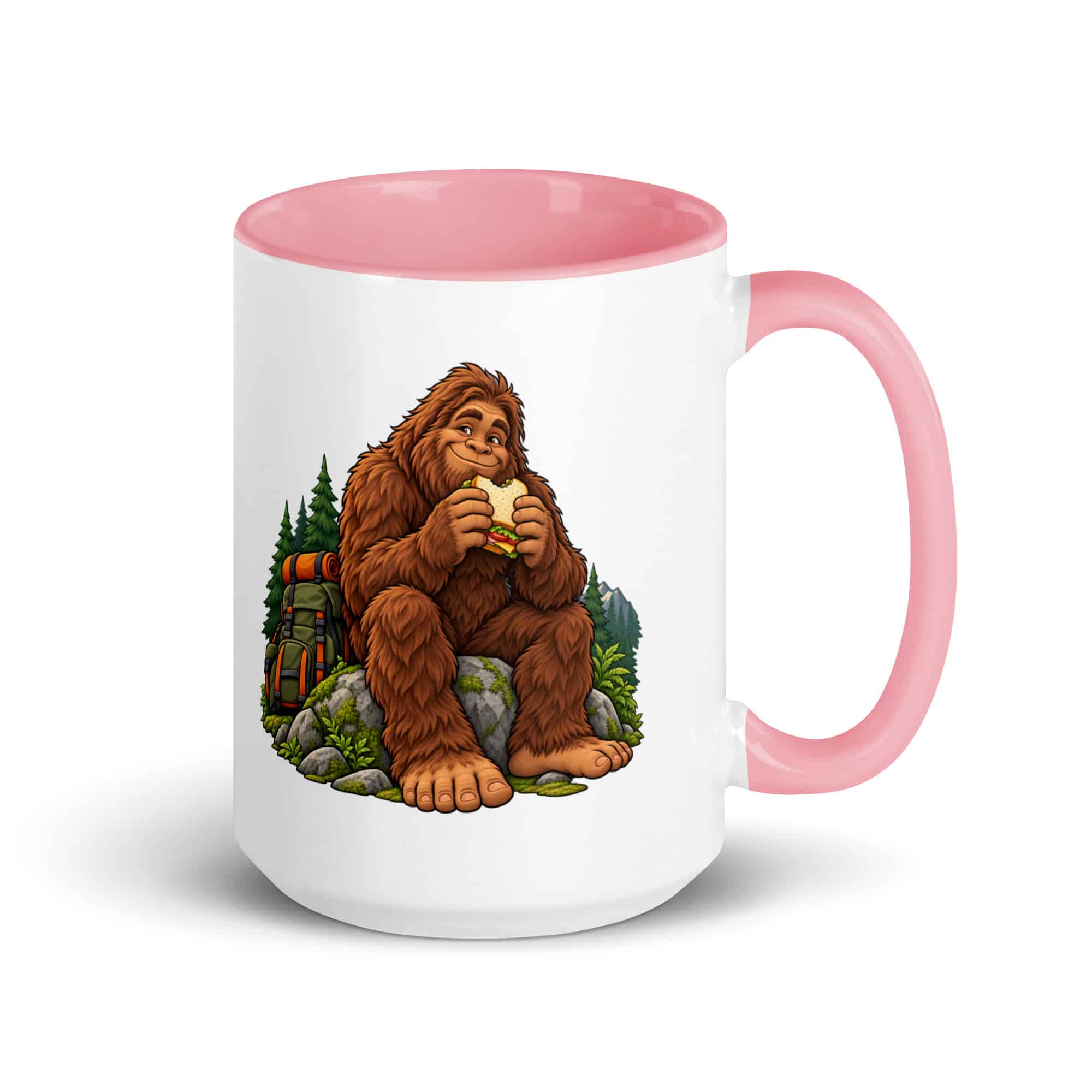 Snack Break Bigfoot Color Inside Mug