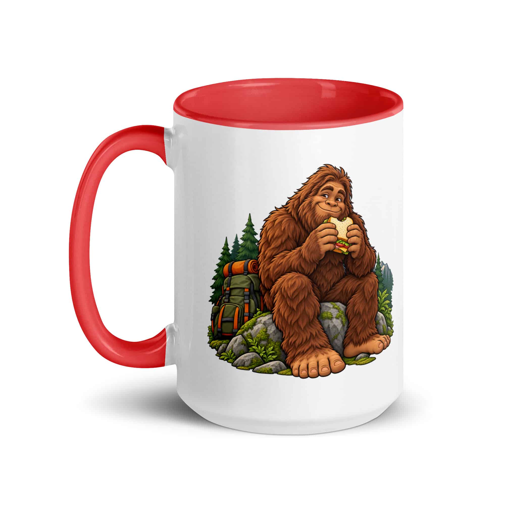 Snack Break Bigfoot Color Inside Mug
