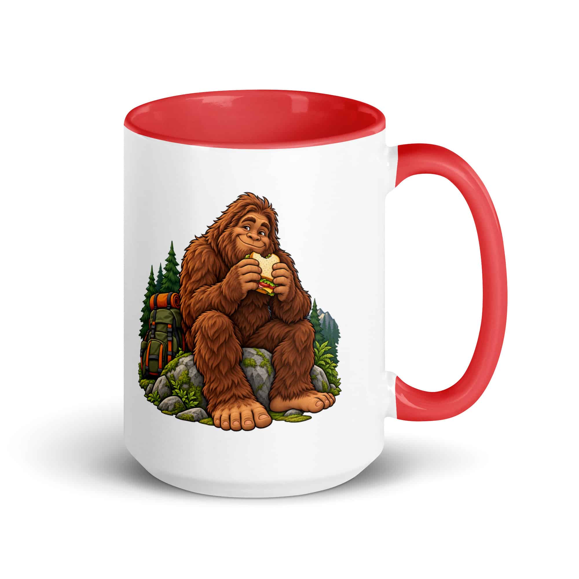 Snack Break Bigfoot Color Inside Mug