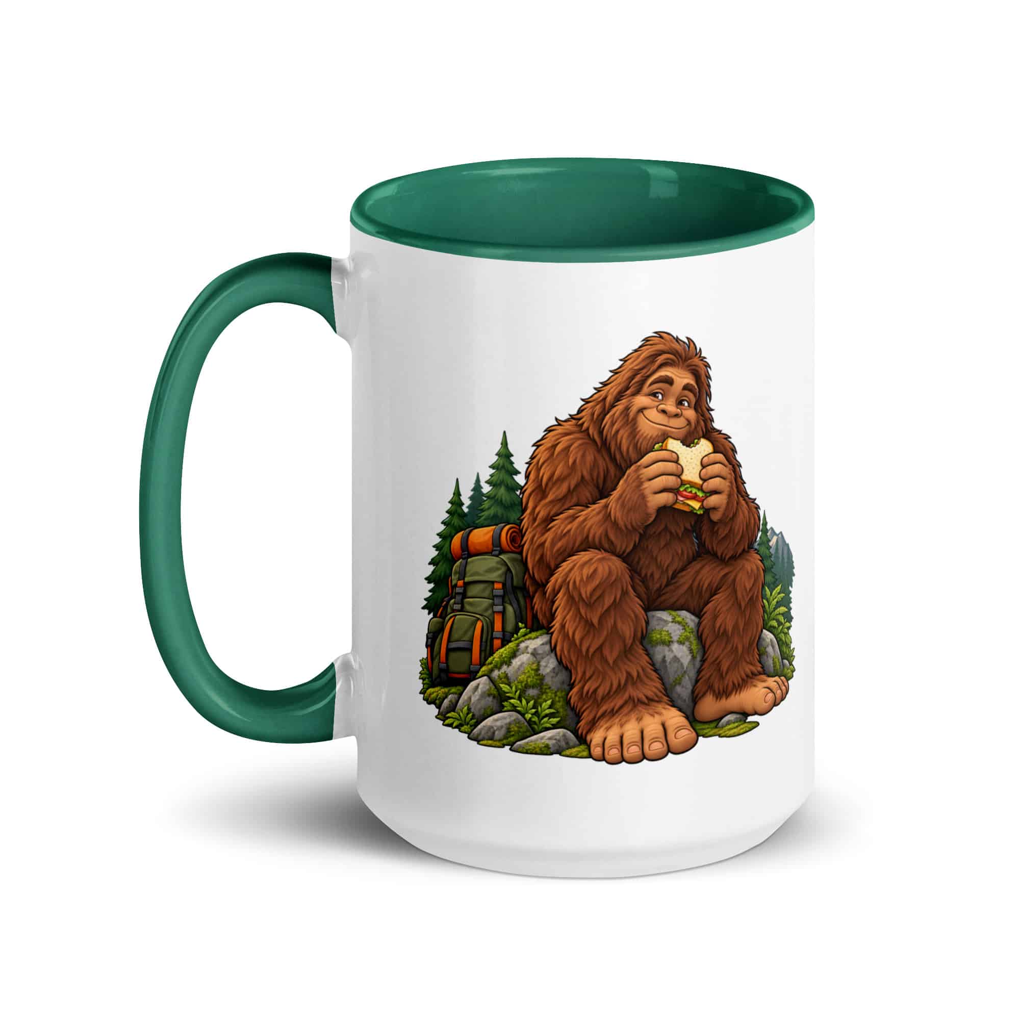 Snack Break Bigfoot Color Inside Mug