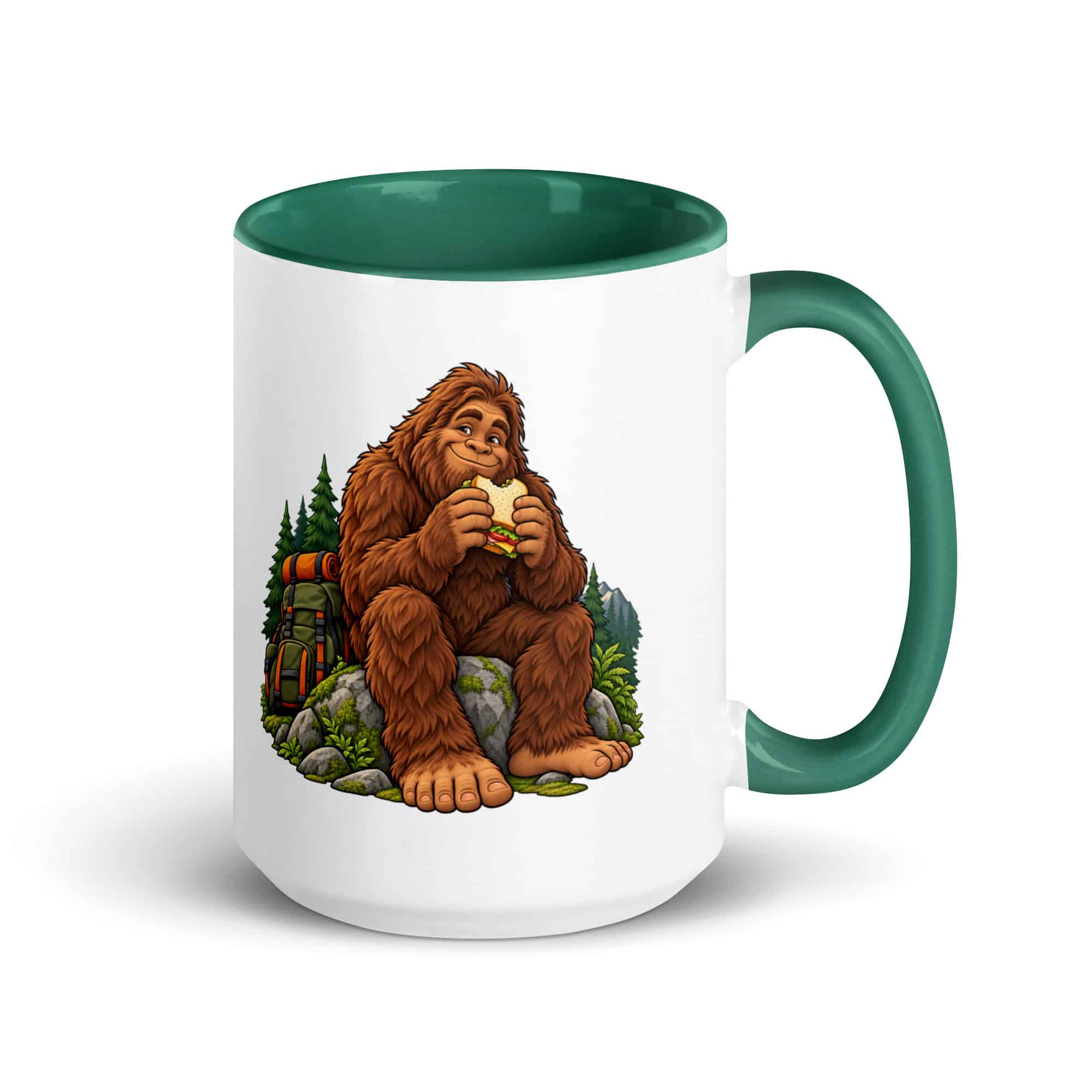 Snack Break Bigfoot Color Inside Mug