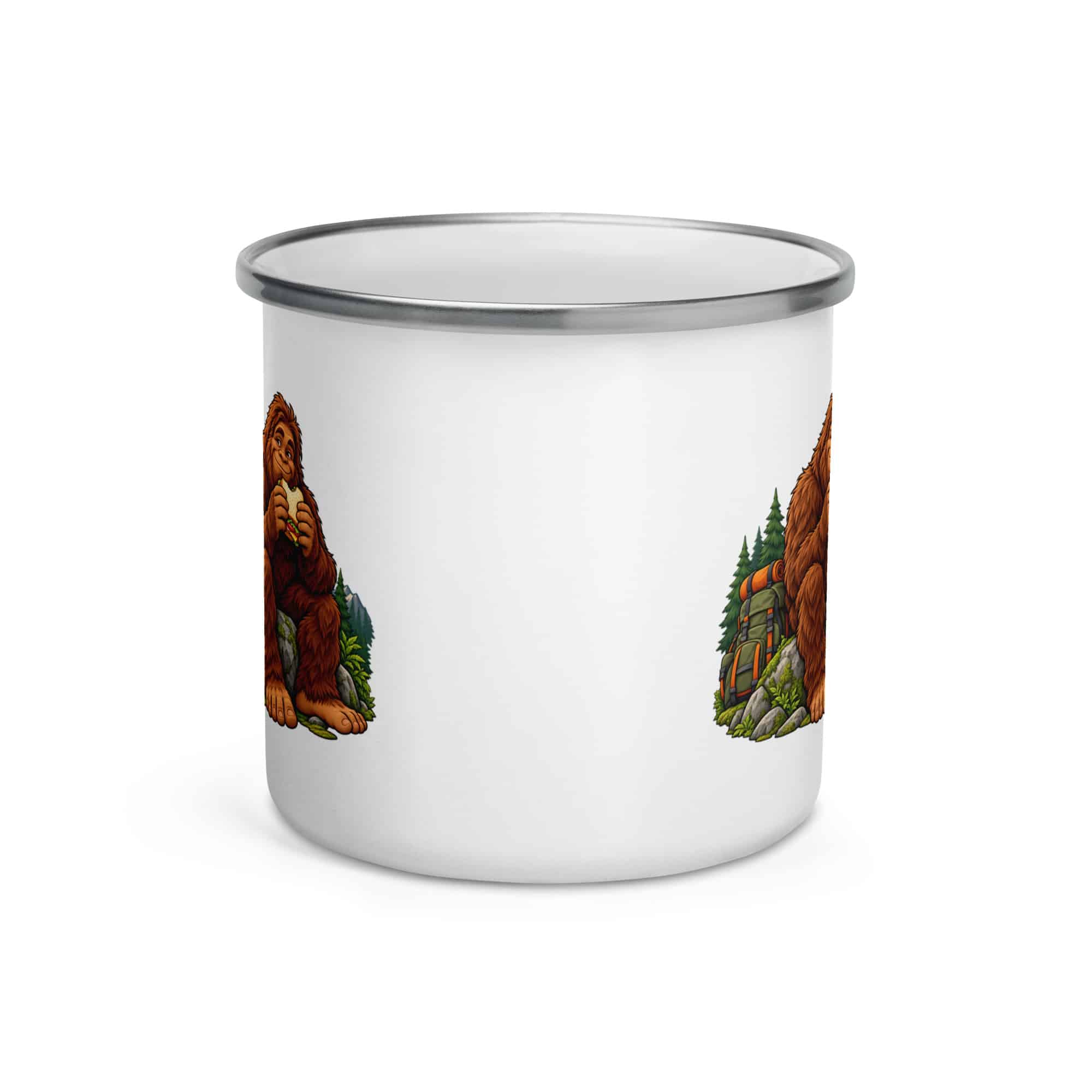 Bigfoot Trail Snack Break Enamel Camp Mug