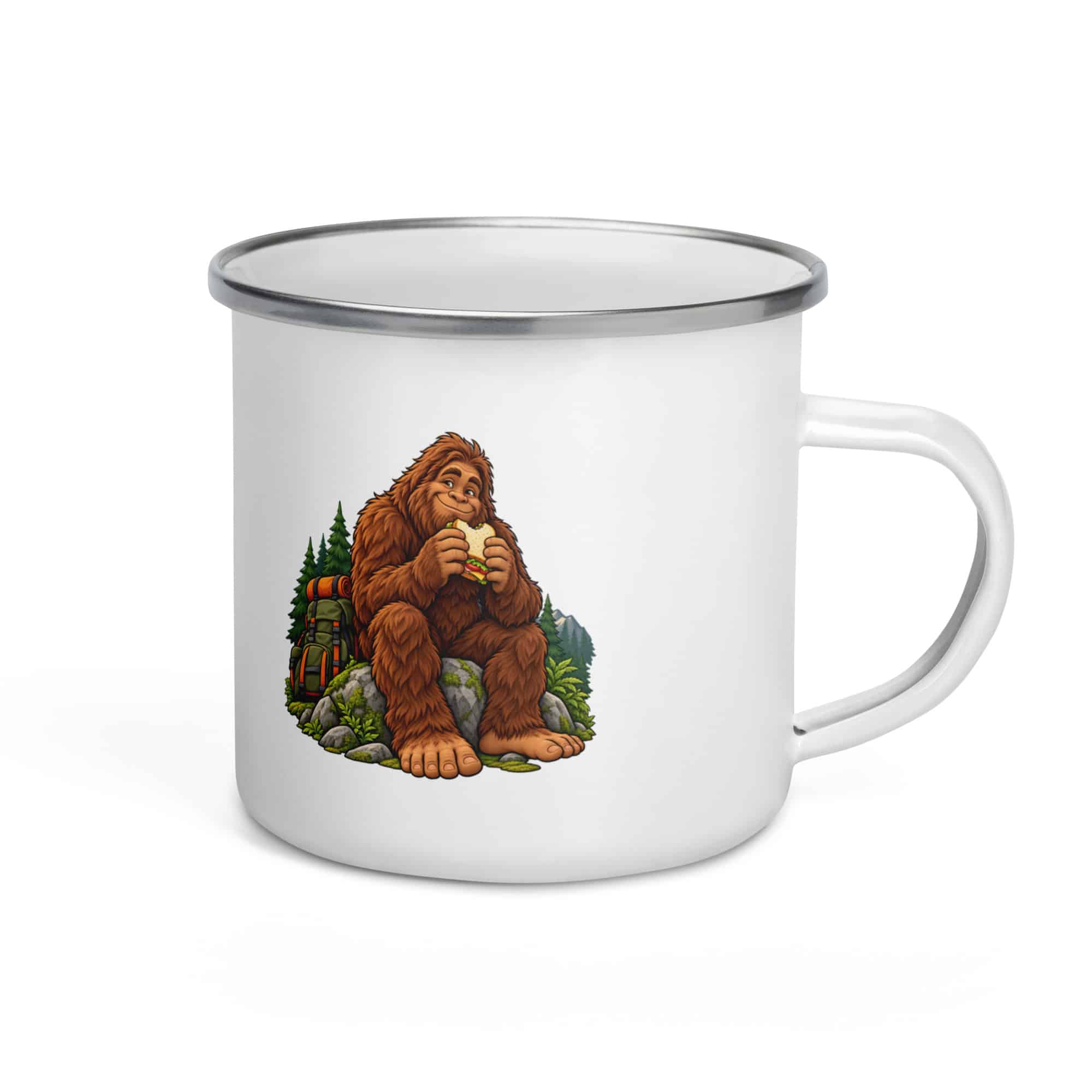 Bigfoot Trail Snack Break Enamel Camp Mug