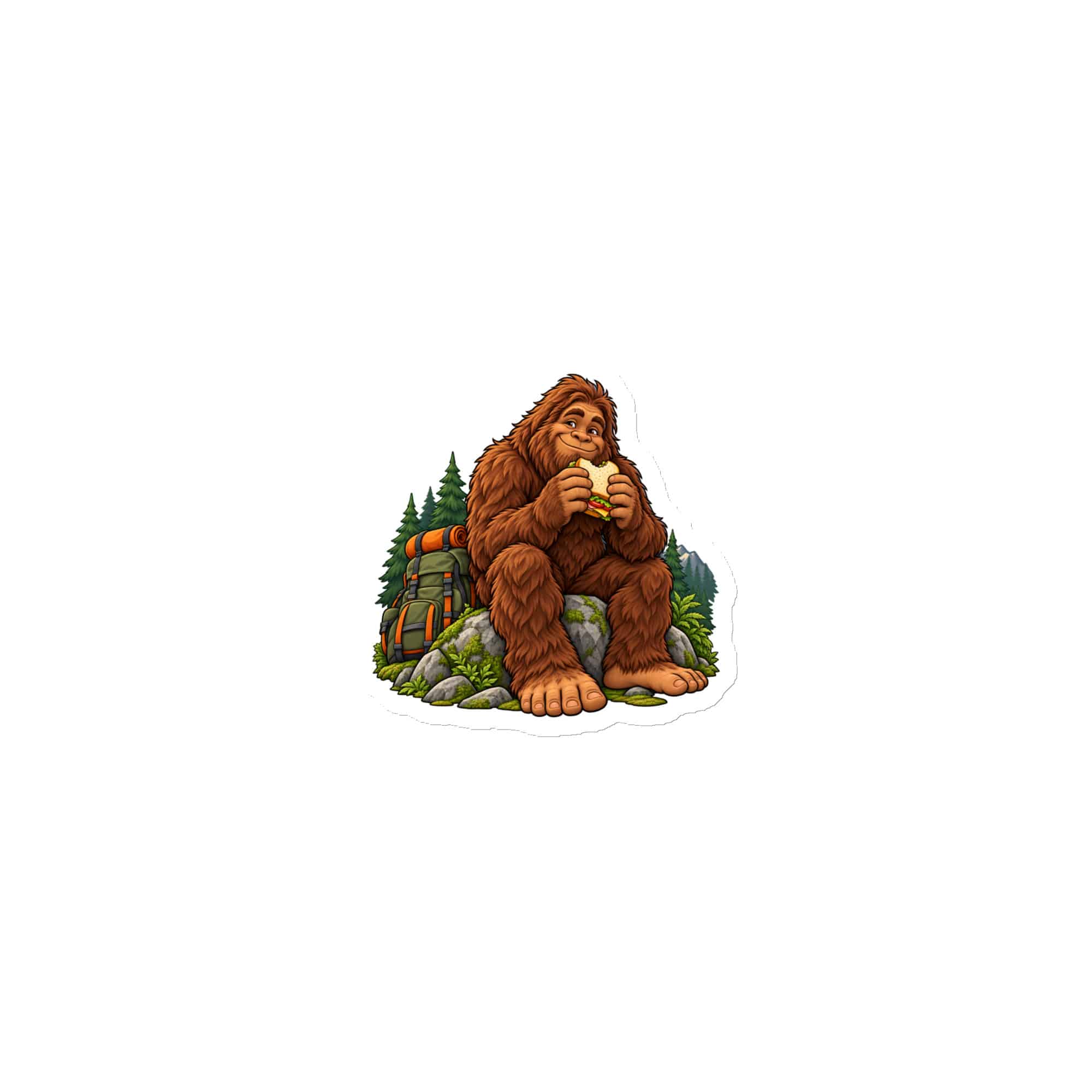 Bigfoot Trail Snack Break Die-Cut Magnet