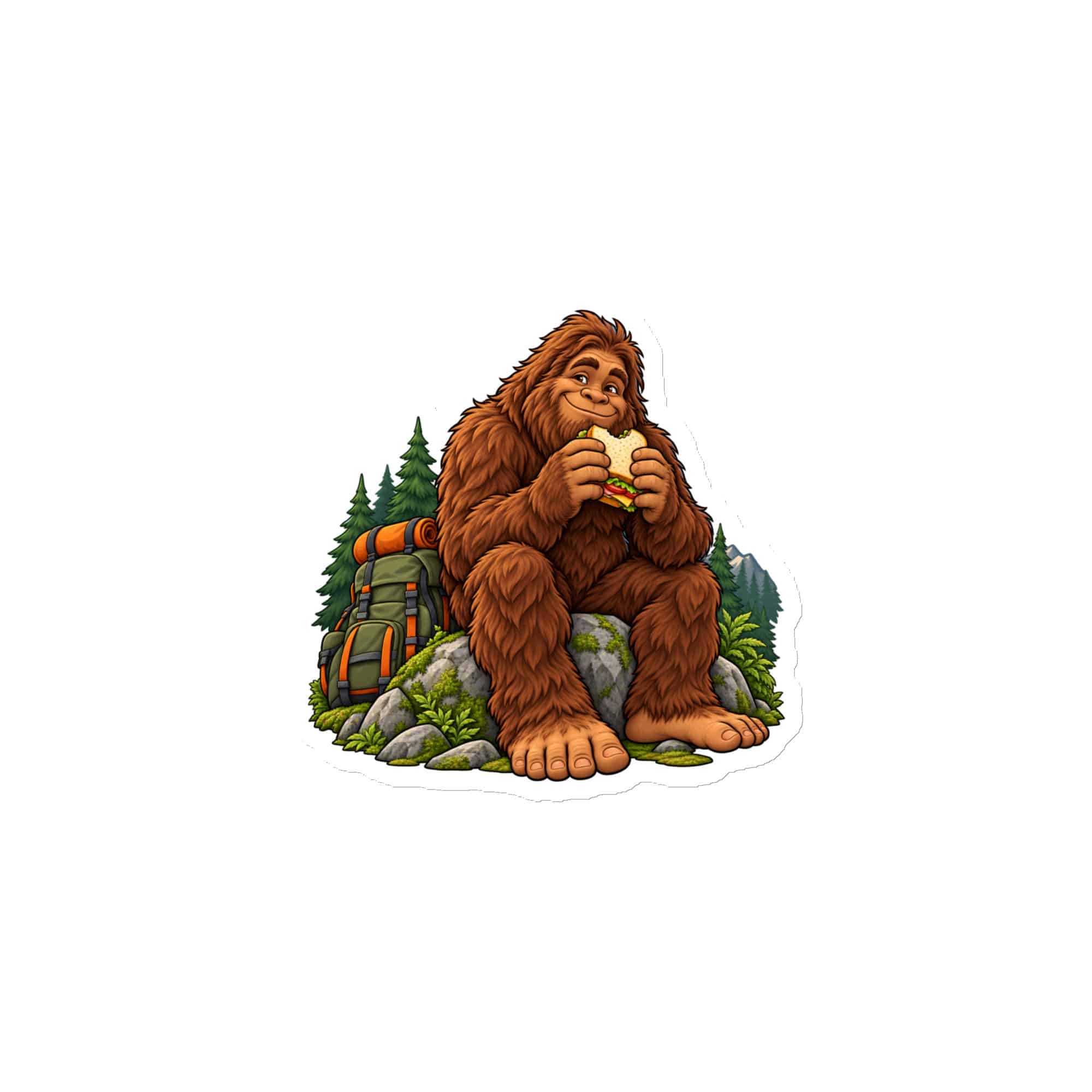 Bigfoot Trail Snack Break Die-Cut Magnet
