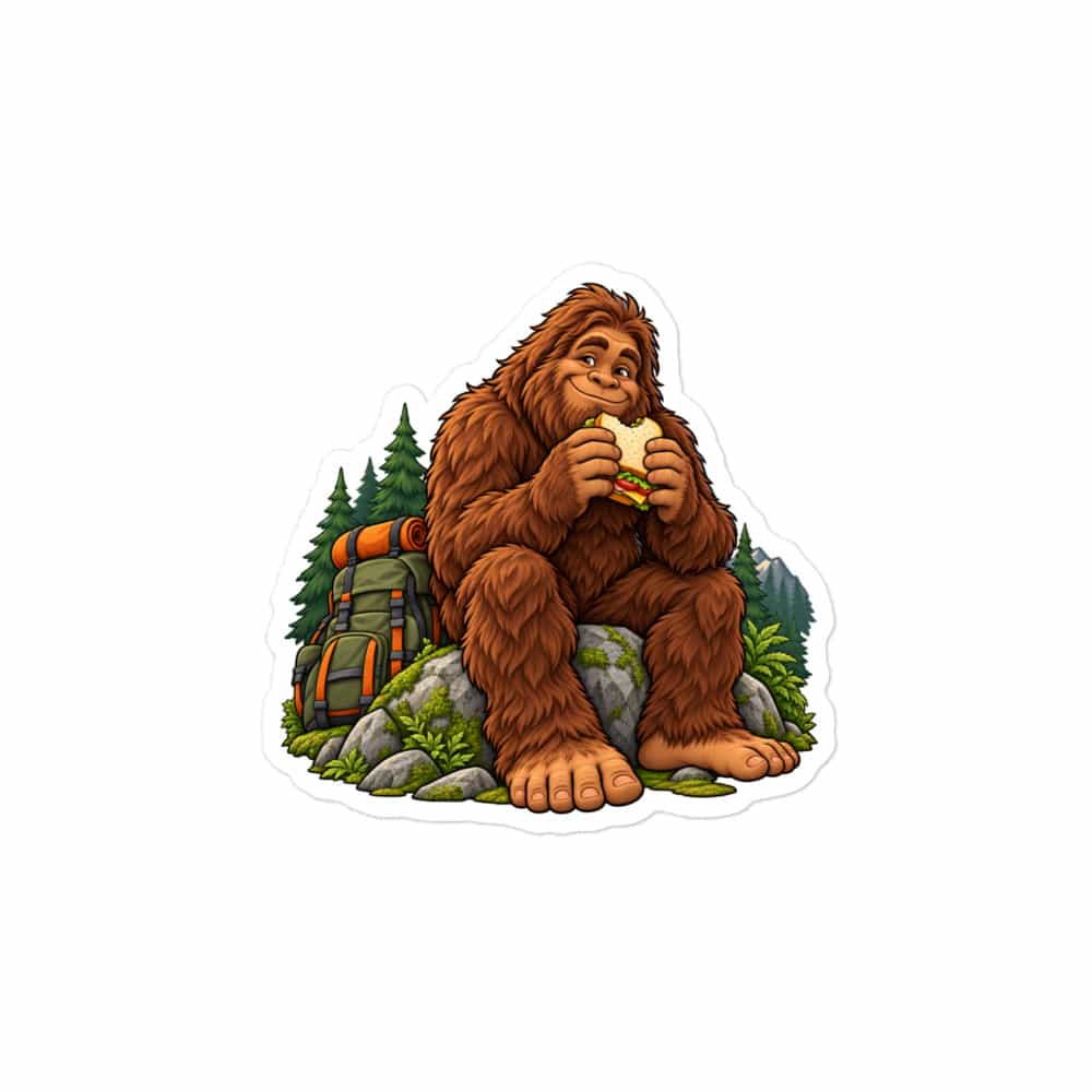 Bigfoot Trail Snack Break Vinyl Sticker