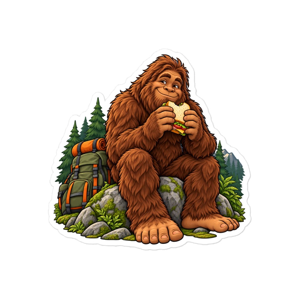 Bigfoot Trail Snack Break Vinyl Sticker
