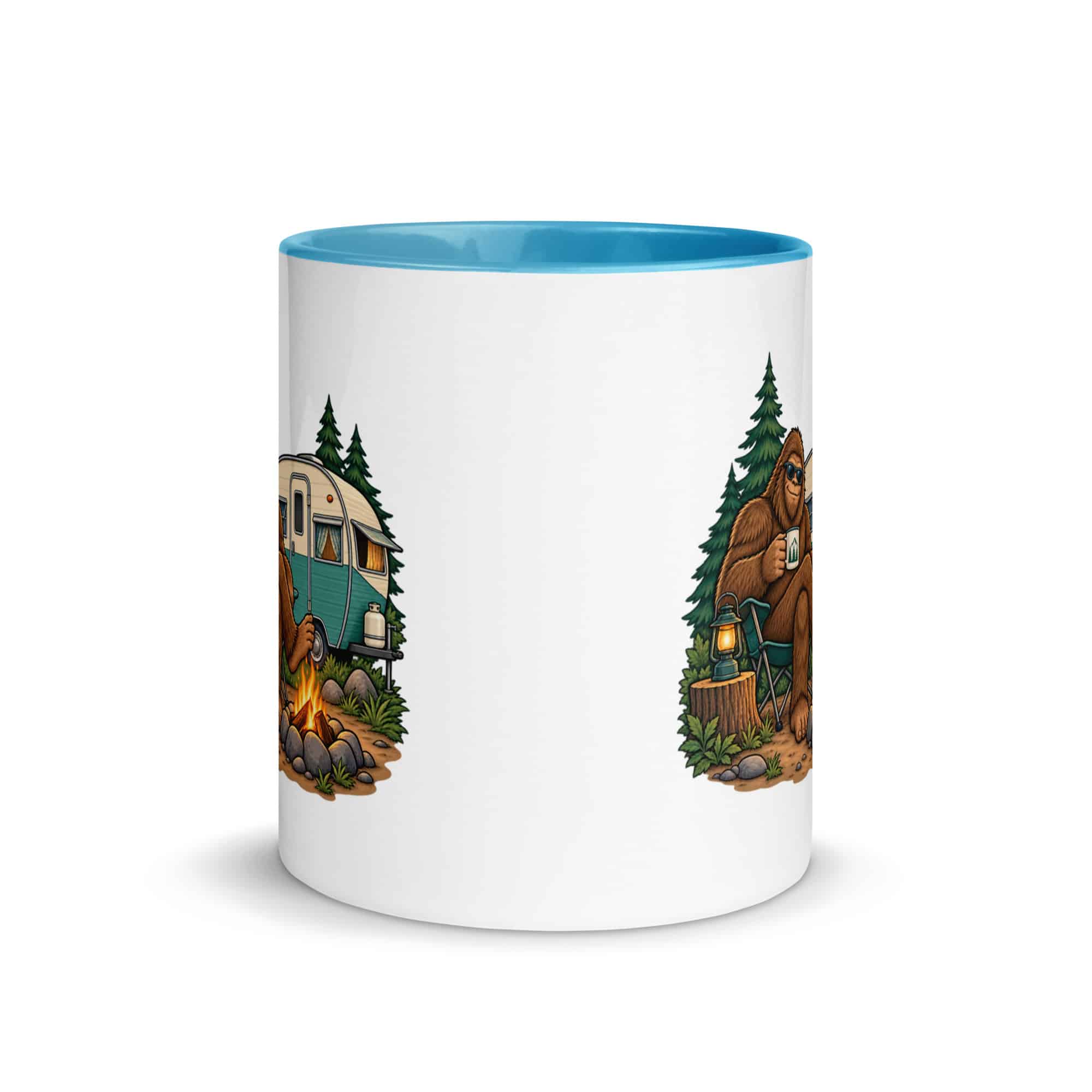 Road Trip Bigfoot Color Inside Mug