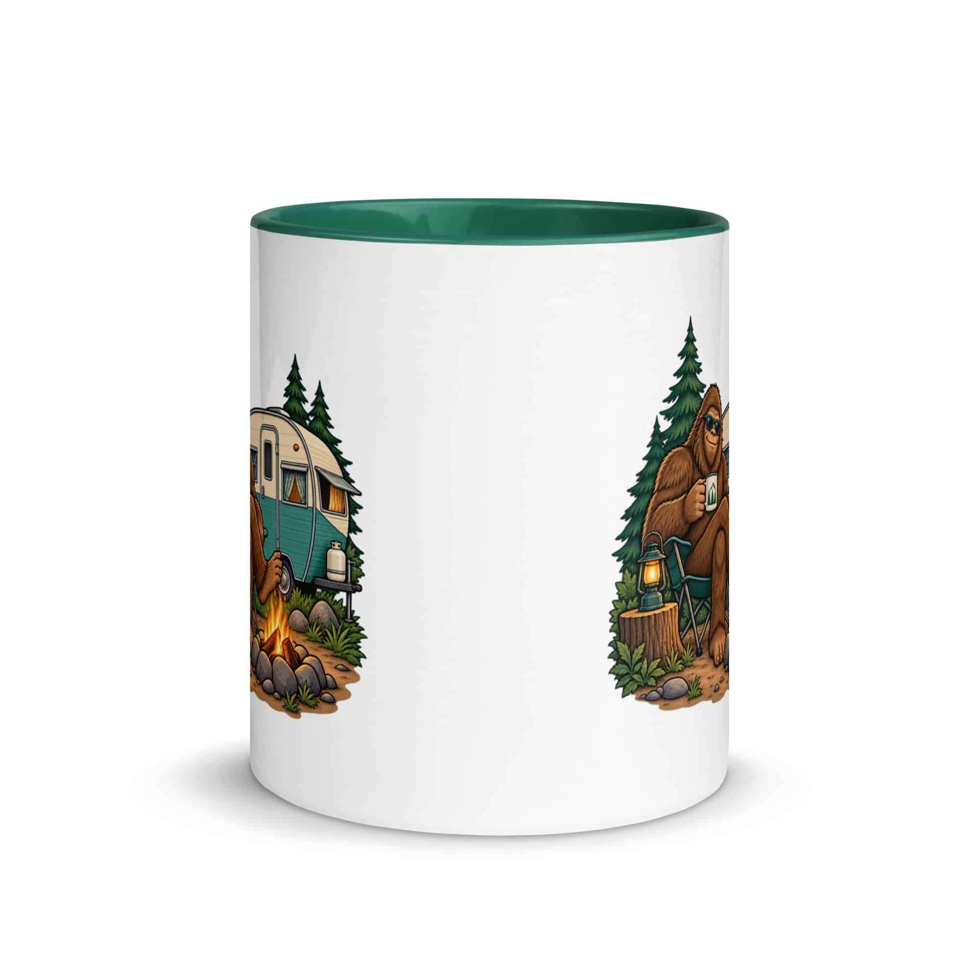 Road Trip Bigfoot Color Inside Mug