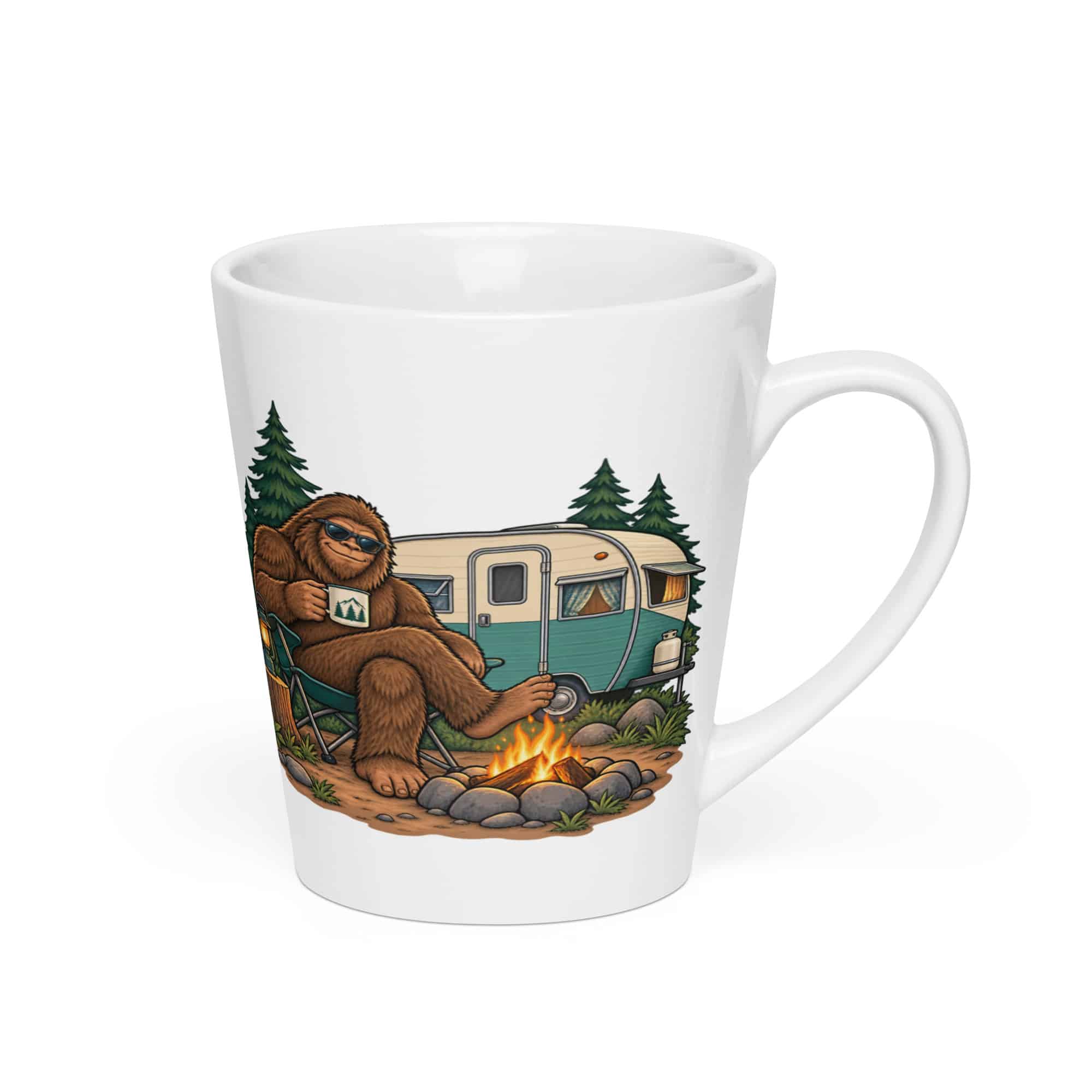 Bigfoot Camper Road Trip Latte Mug