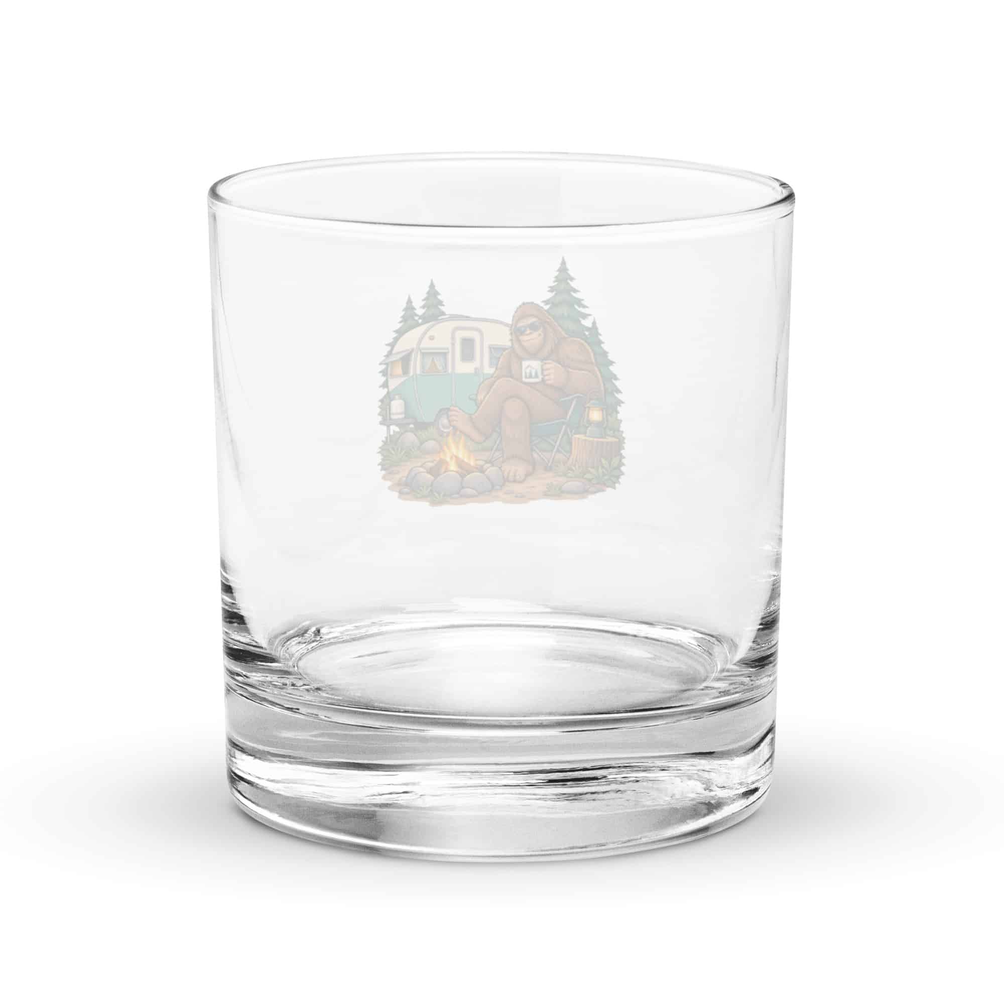 Road Trip Bigfoot Rocks Glass