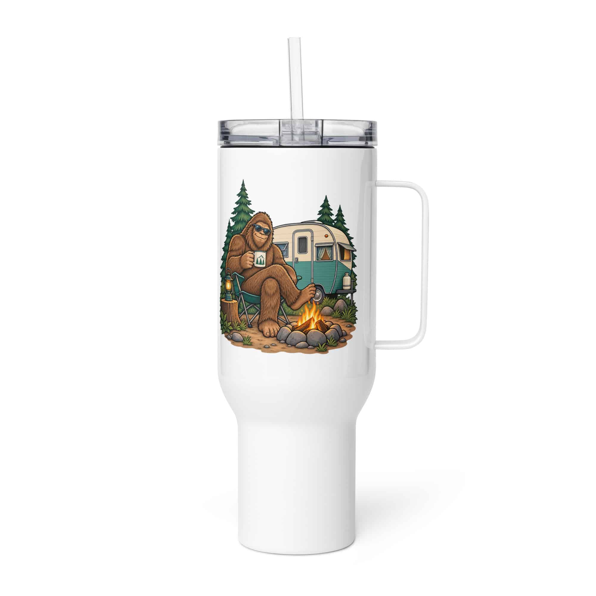 Bigfoot Camper Road Trip Travel Mug