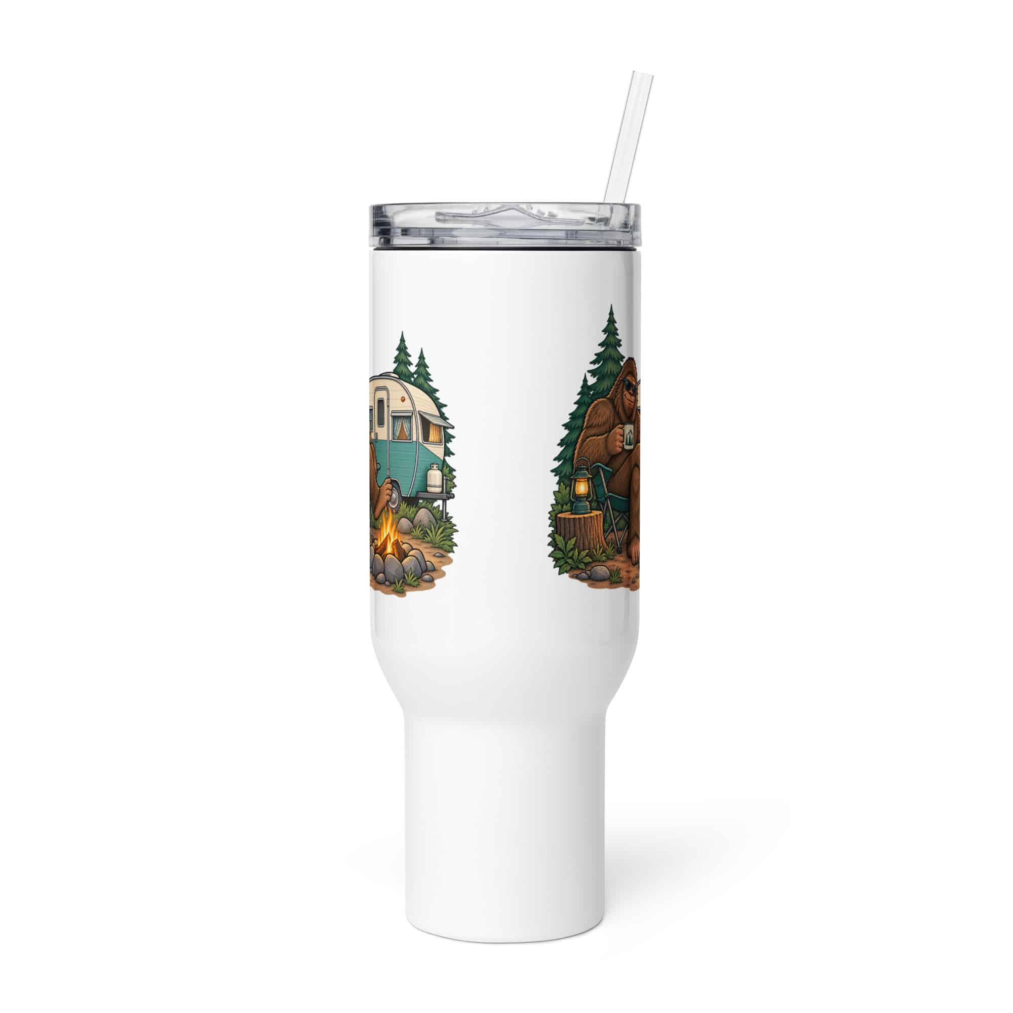 Bigfoot Camper Road Trip Travel Mug