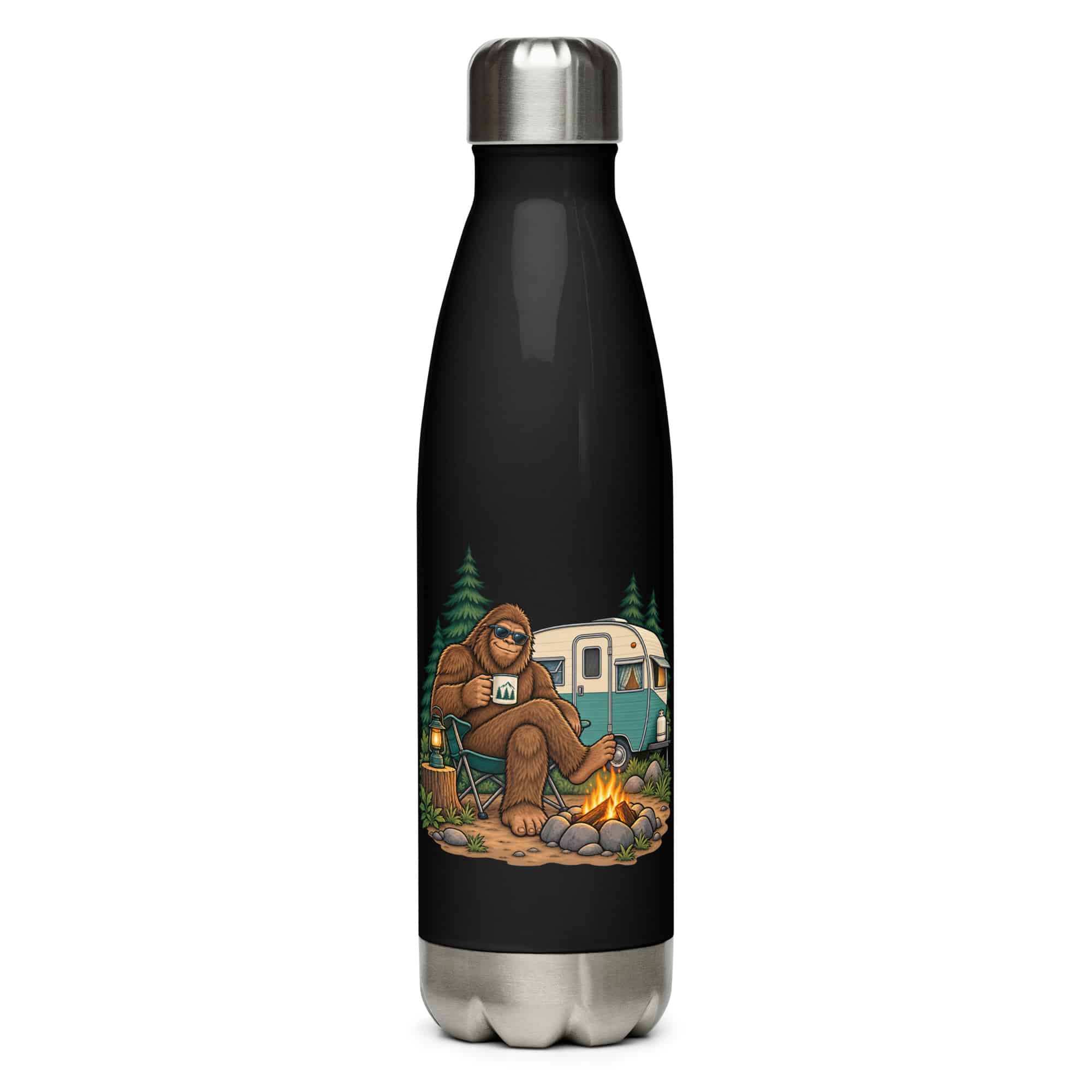 Road Trip Bigfoot Water Bottle