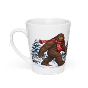 23 Bigfoot Winter Woods Latte Mug - 12 oz - Main