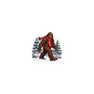 23 Bigfoot Winter Woods Die-Cut Magnet - 3″×3″ - Main