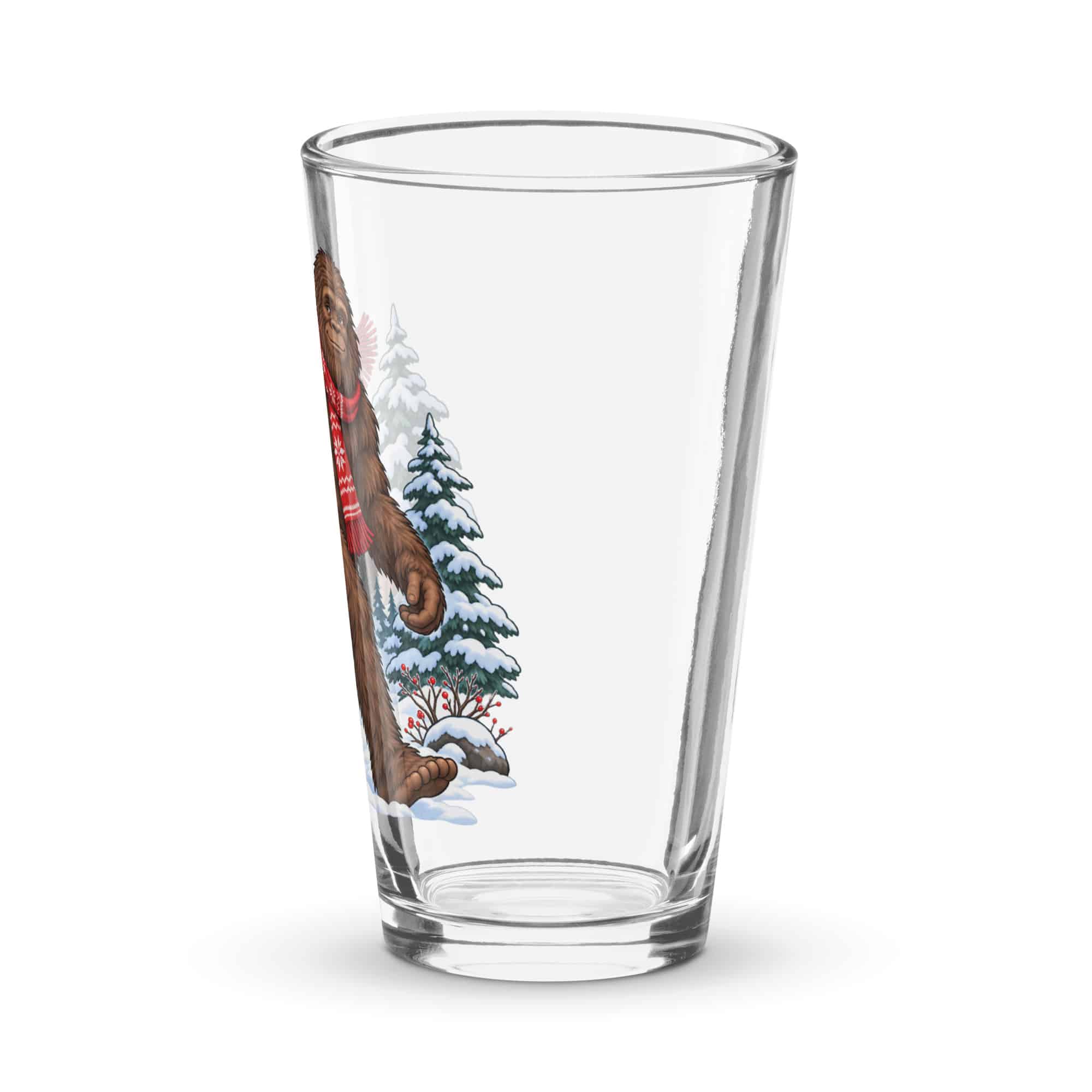 Winter Woods Bigfoot Pint Glass