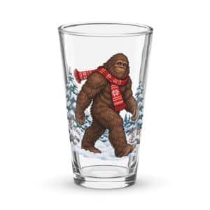 23 Bigfoot Winter Woods Pint Glass - 16 oz - Main