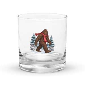 23 Bigfoot Winter Woods Rocks Glass - 10.5 oz - Main