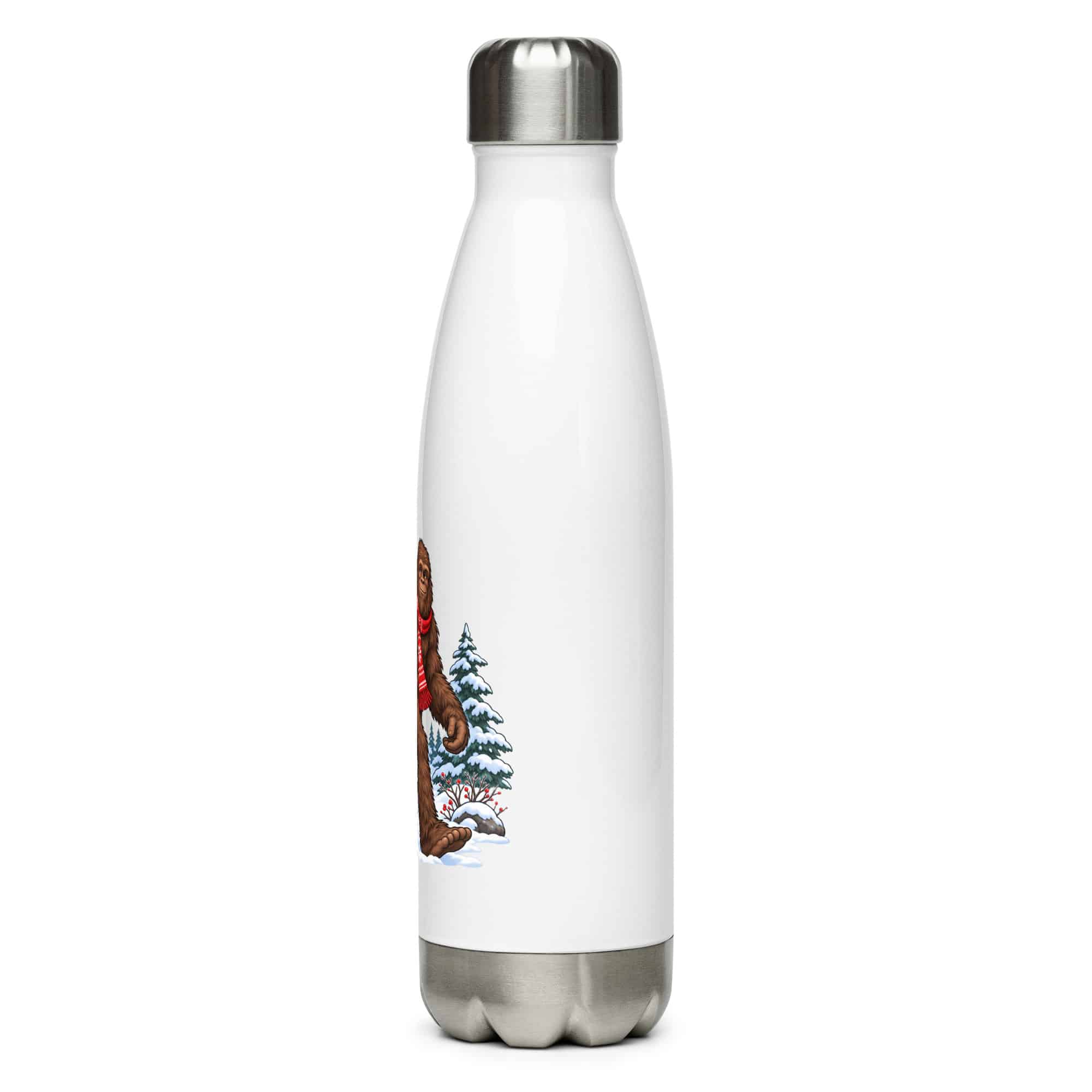 Winter Woods Bigfoot Water Bottle
