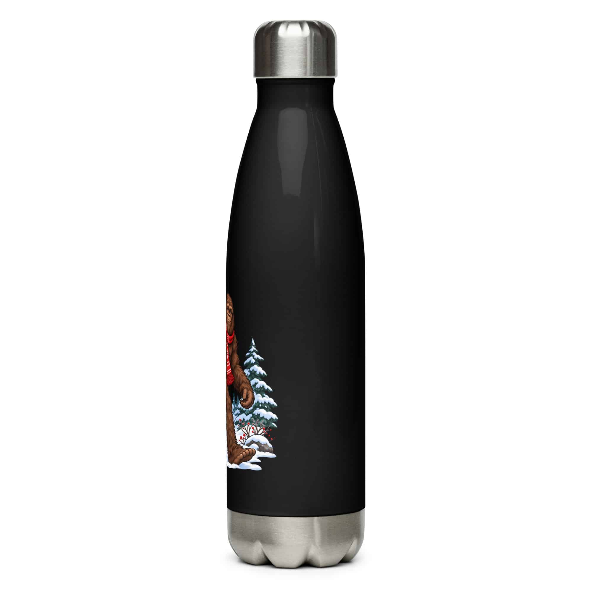 Winter Woods Bigfoot Water Bottle