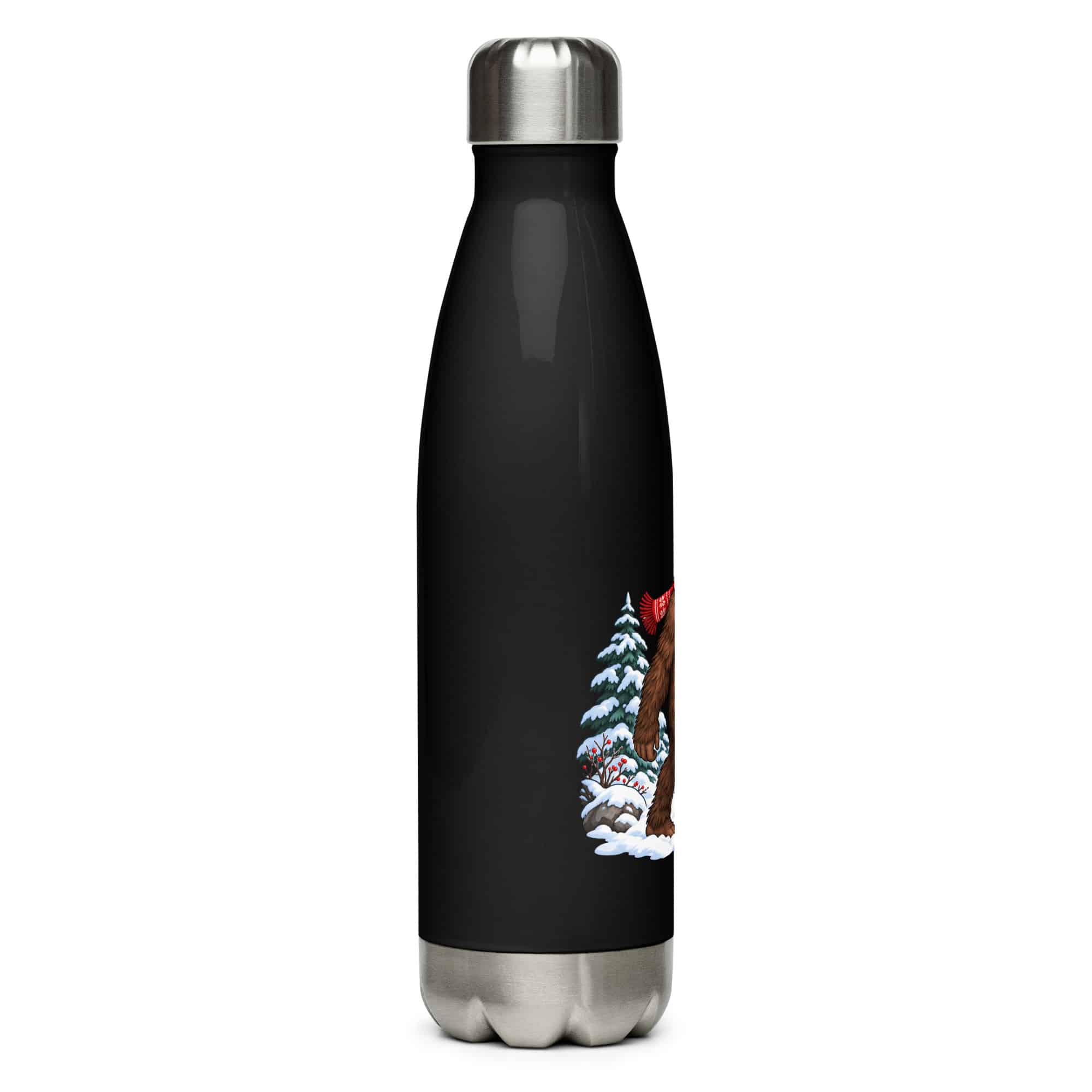 Winter Woods Bigfoot Water Bottle