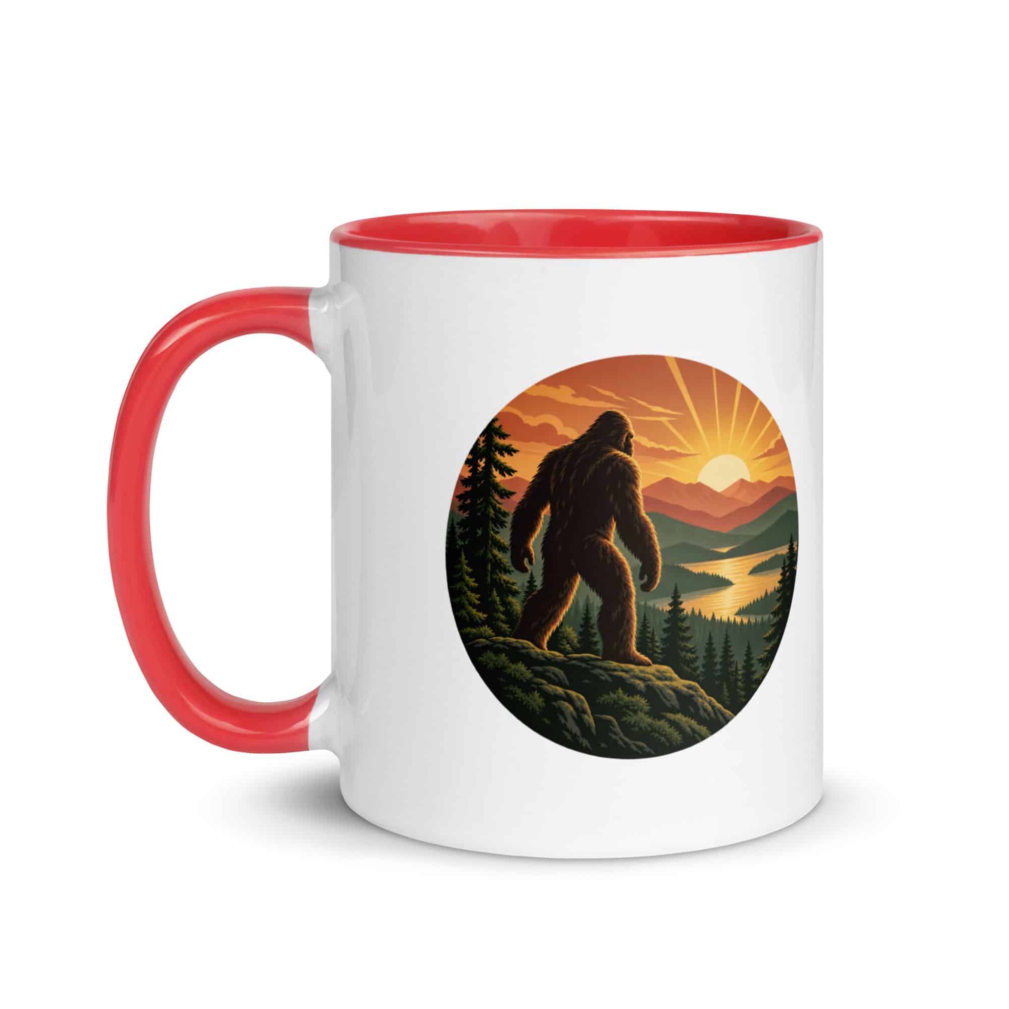 Sunrise Bigfoot Color Inside Mug