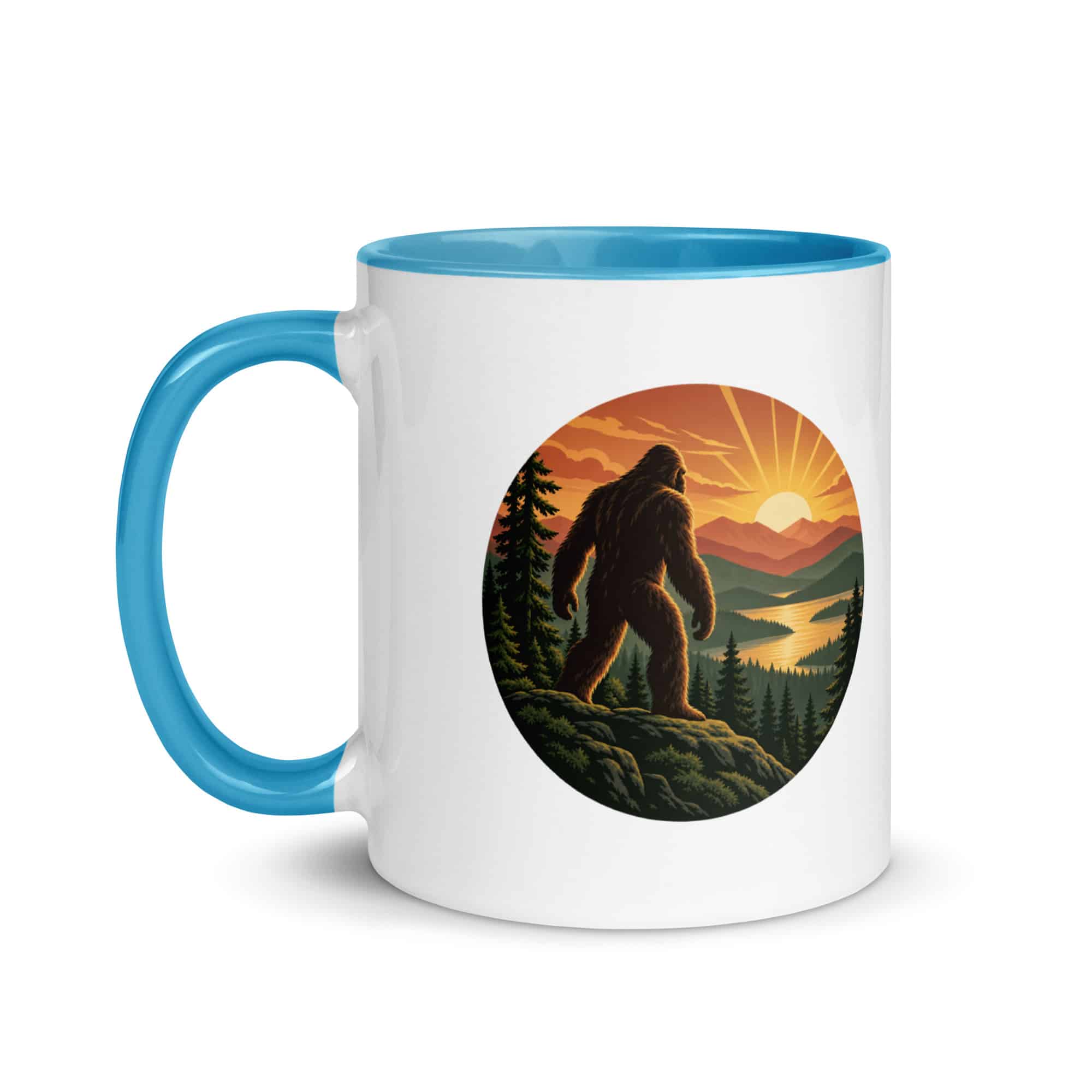 Sunrise Bigfoot Color Inside Mug