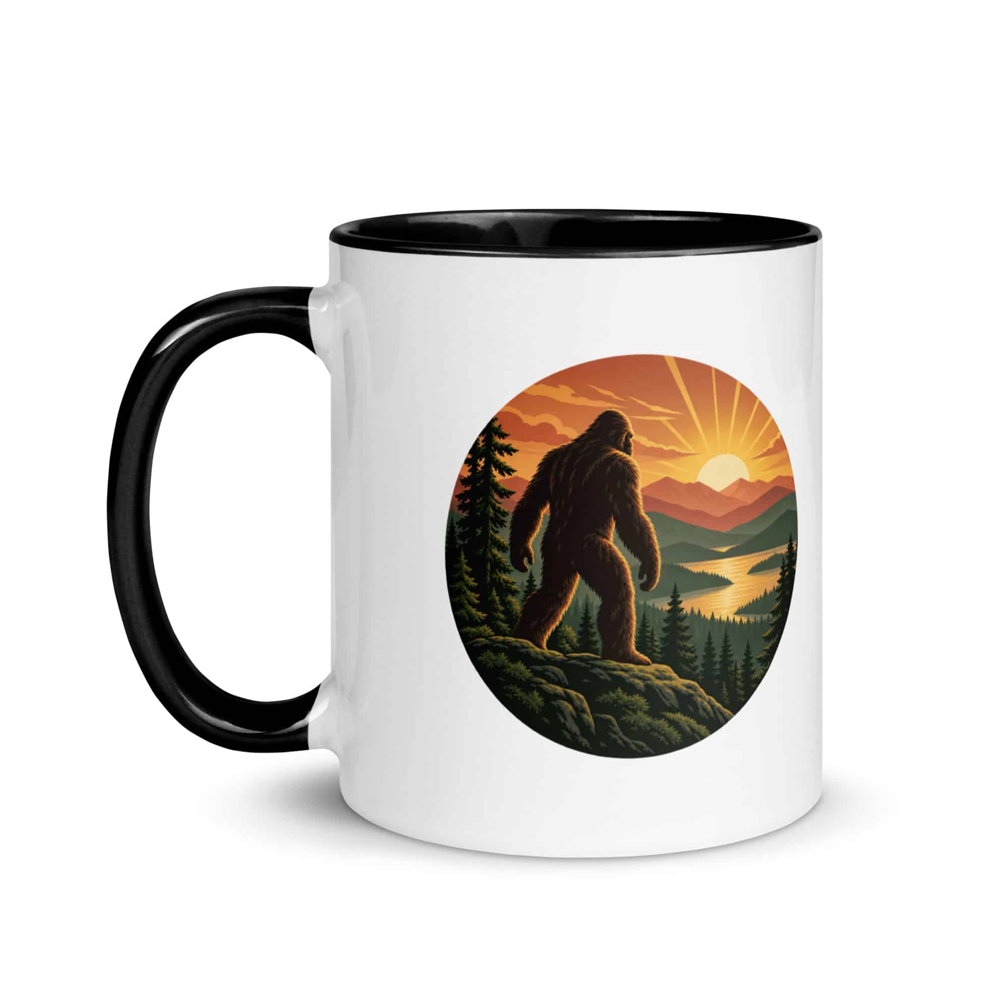 Sunrise Bigfoot Color Inside Mug
