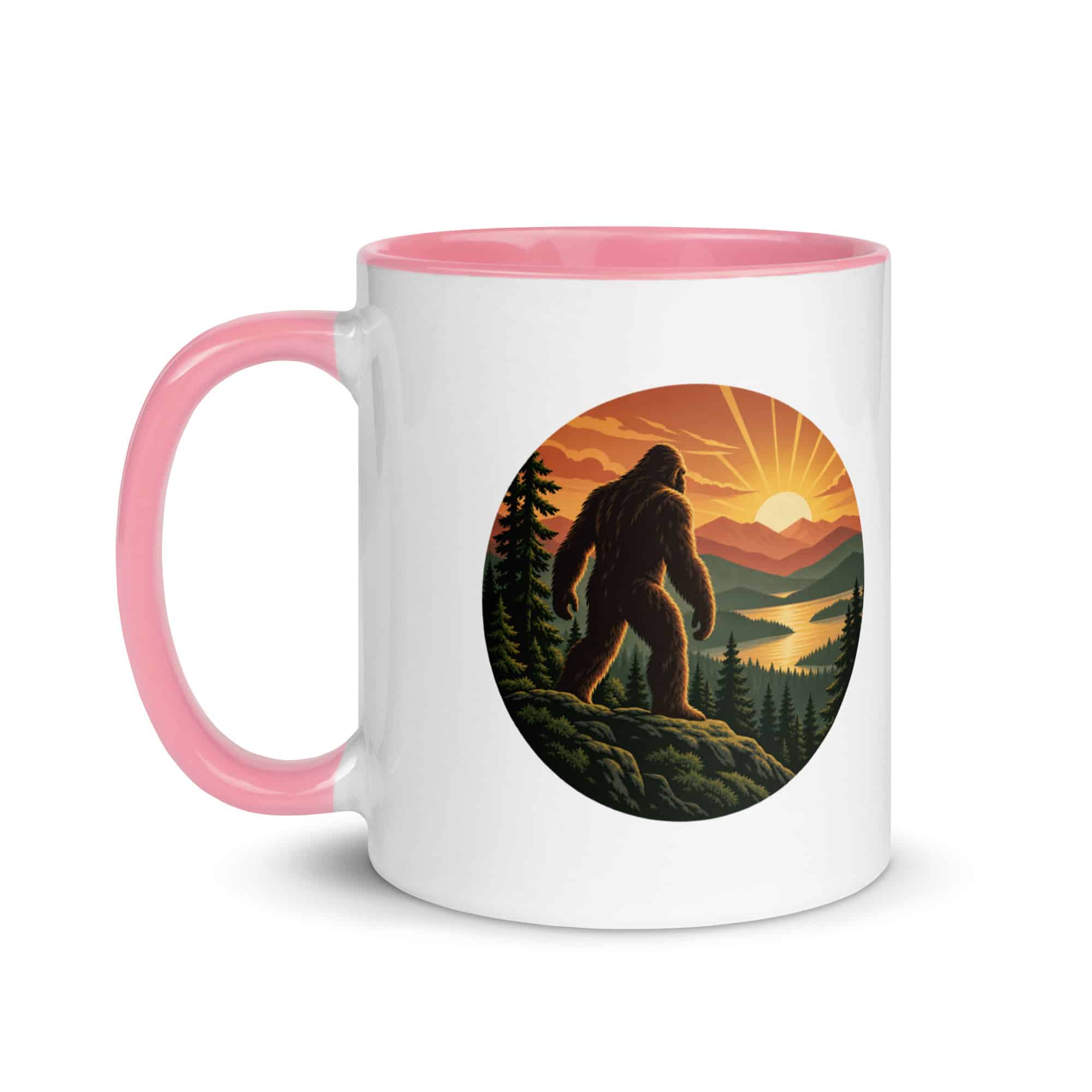 Sunrise Bigfoot Color Inside Mug
