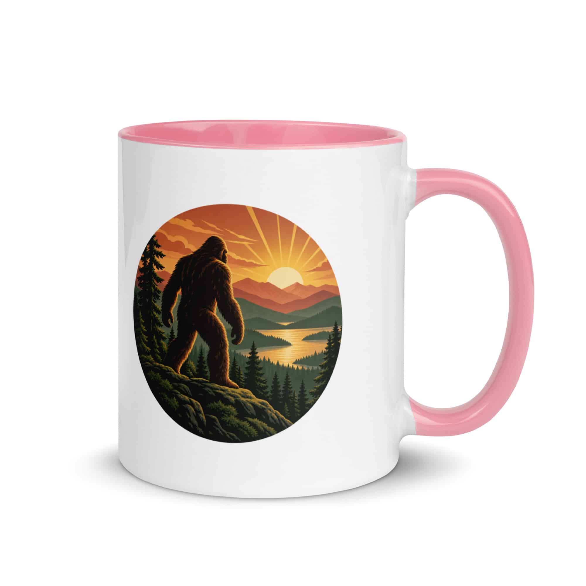Sunrise Bigfoot Color Inside Mug