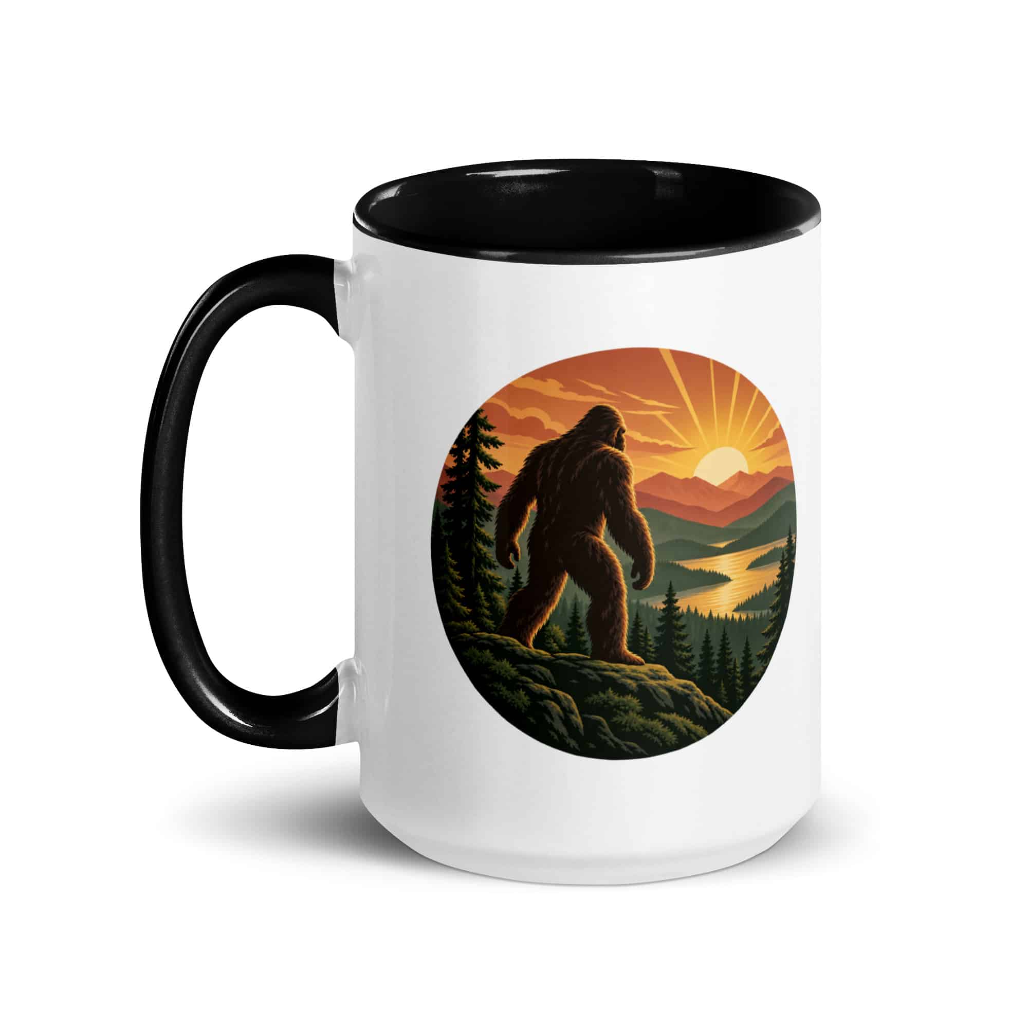 Sunrise Bigfoot Color Inside Mug