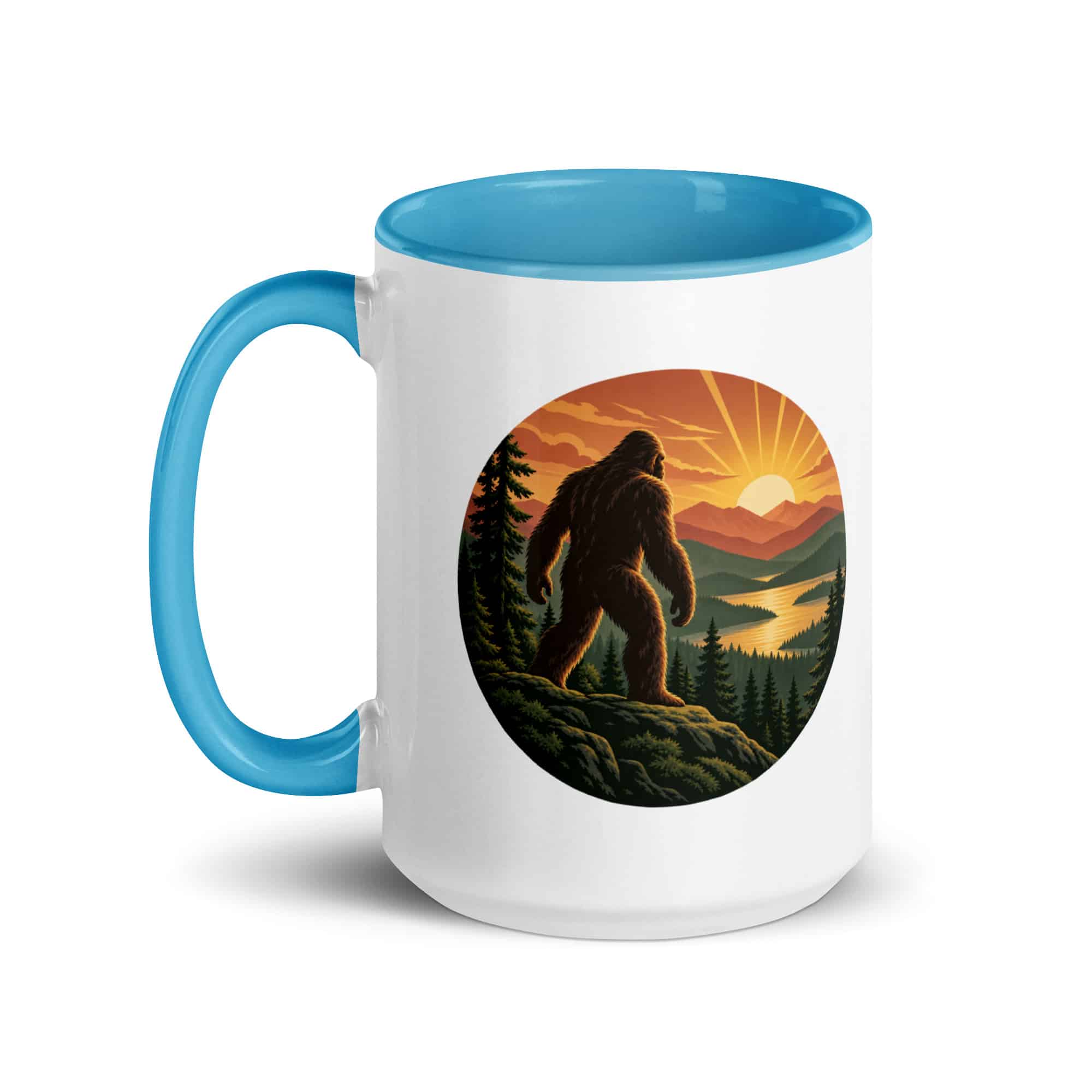 Sunrise Bigfoot Color Inside Mug