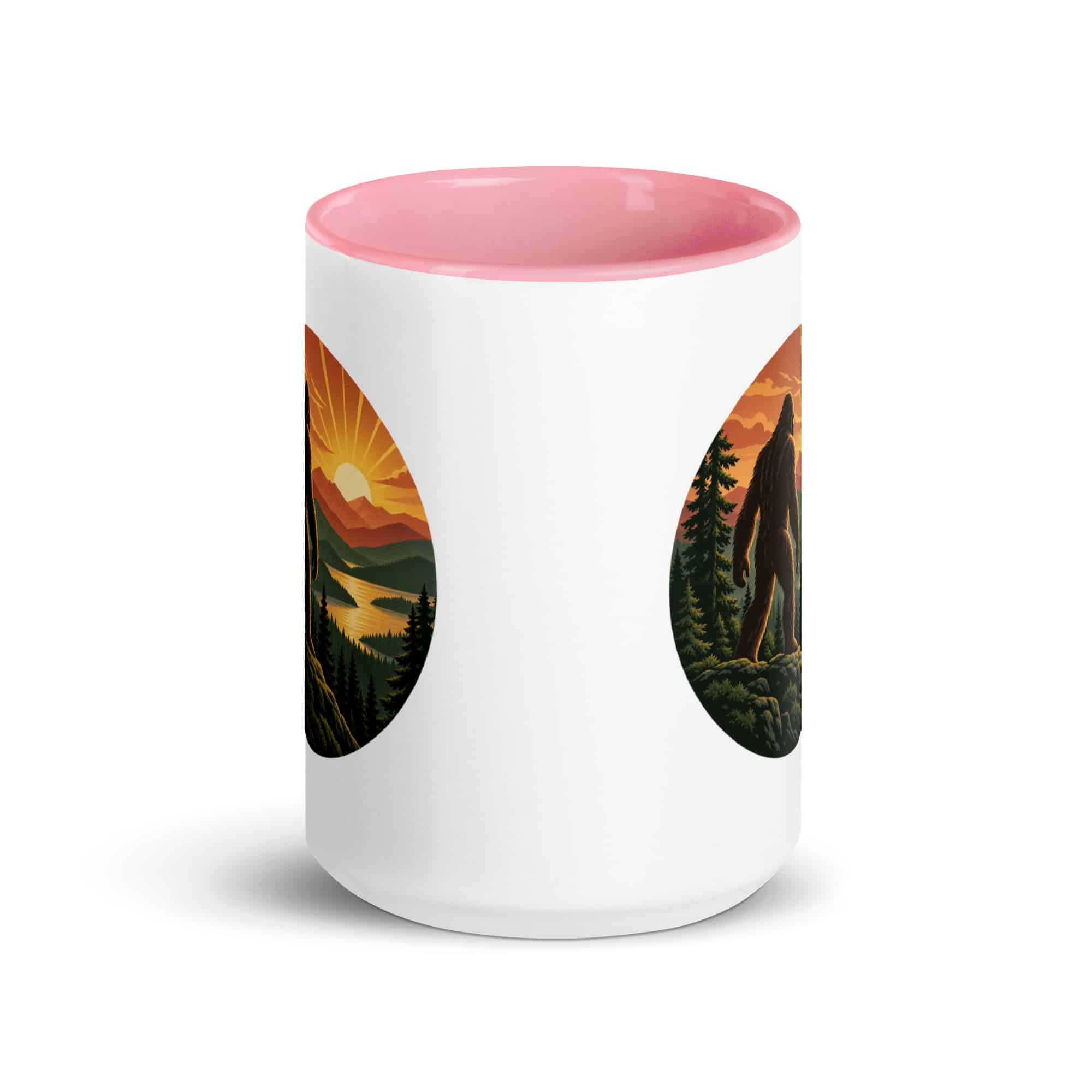Sunrise Bigfoot Color Inside Mug