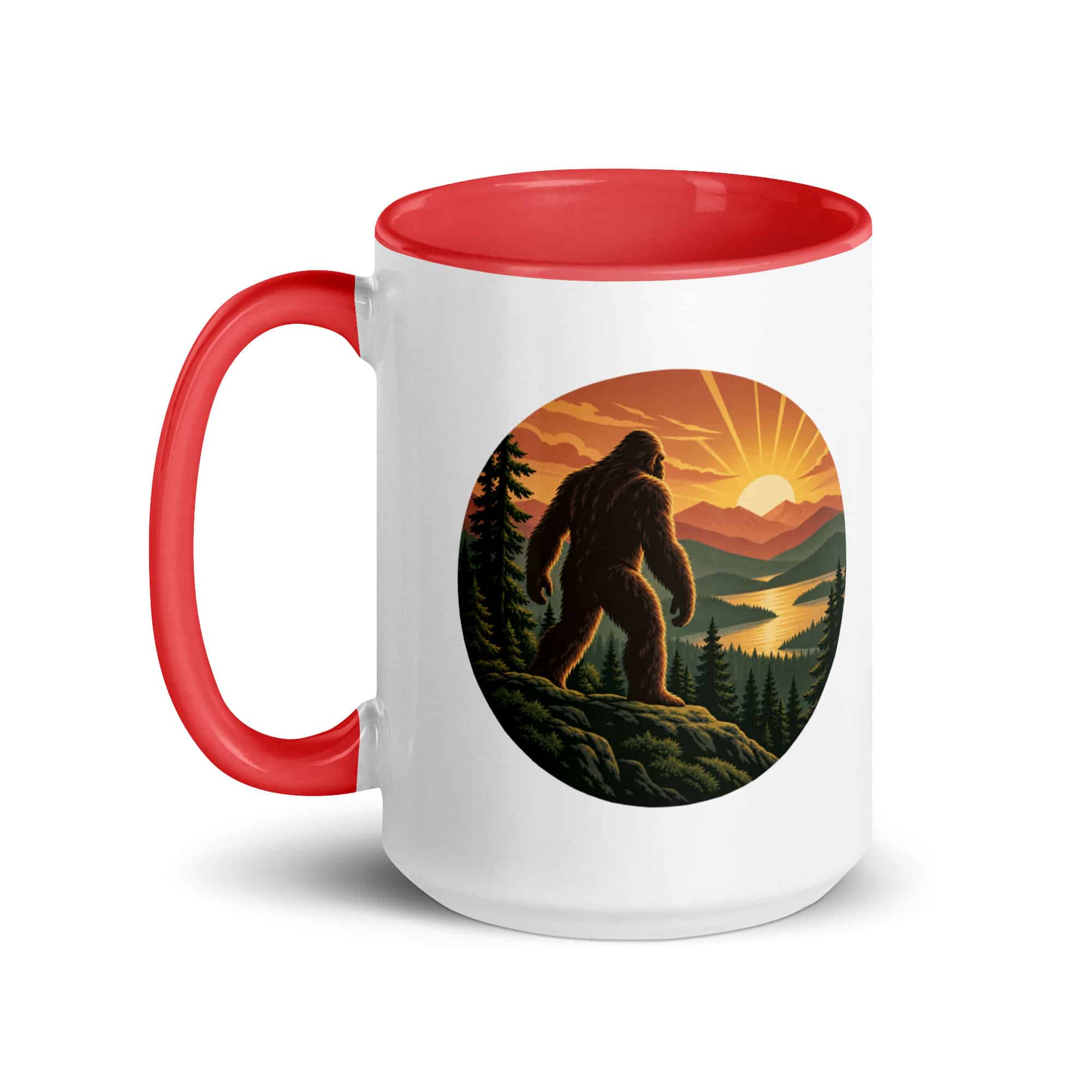 Sunrise Bigfoot Color Inside Mug