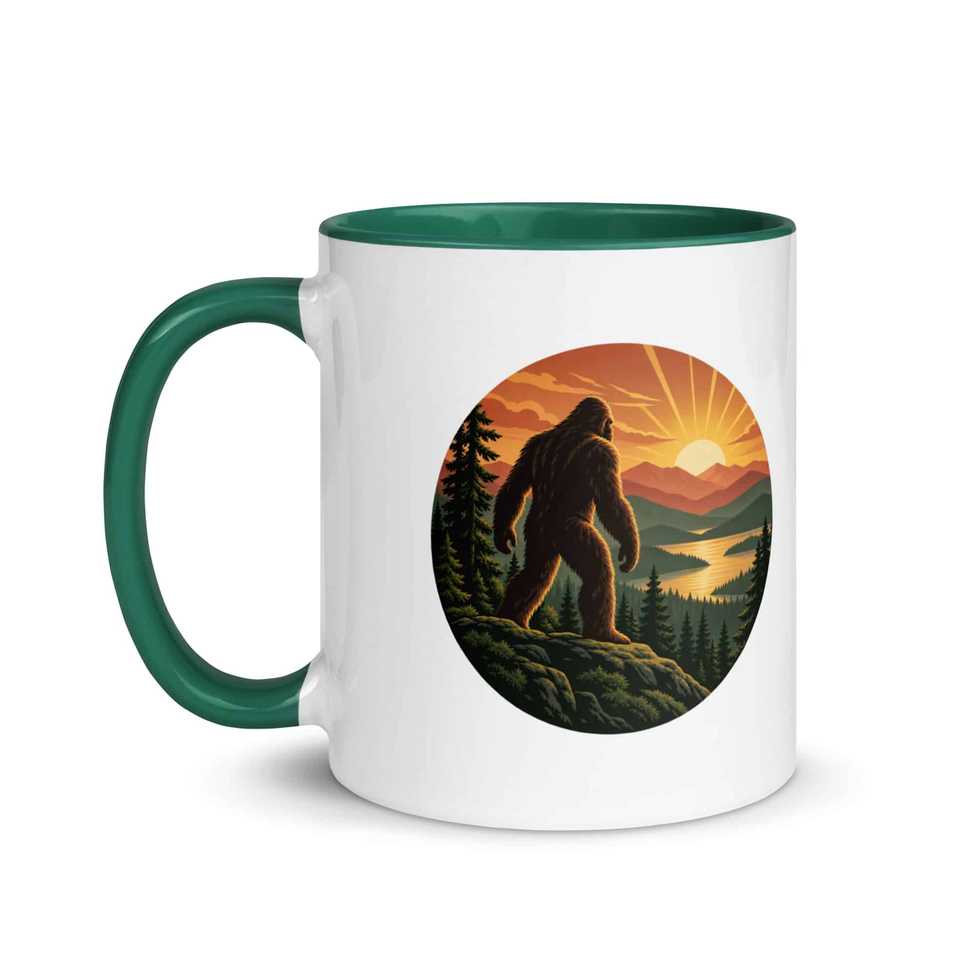 Sunrise Bigfoot Color Inside Mug