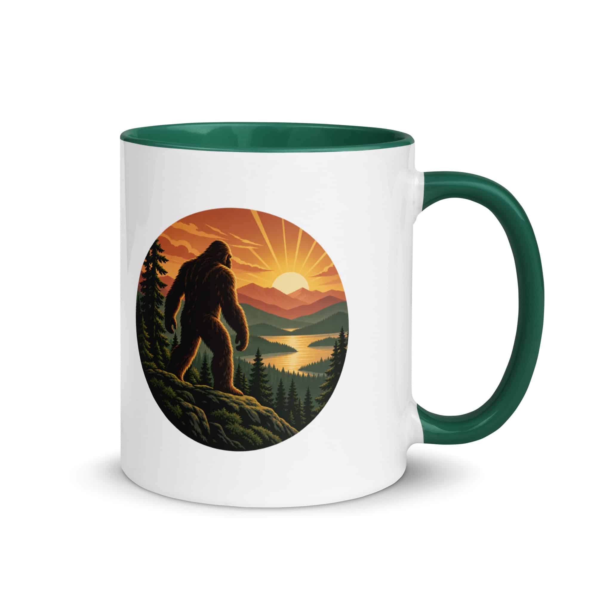 Sunrise Bigfoot Color Inside Mug