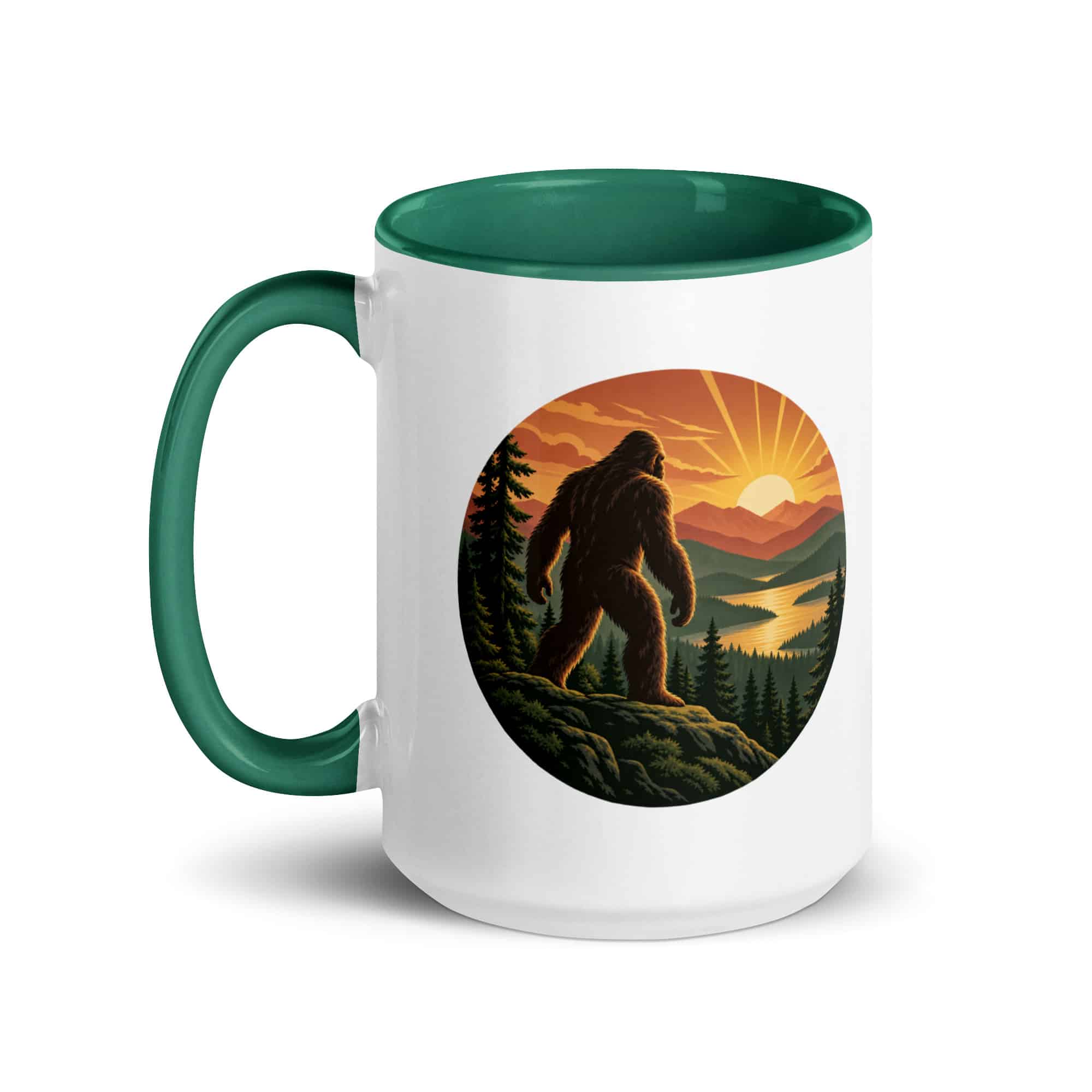 Sunrise Bigfoot Color Inside Mug