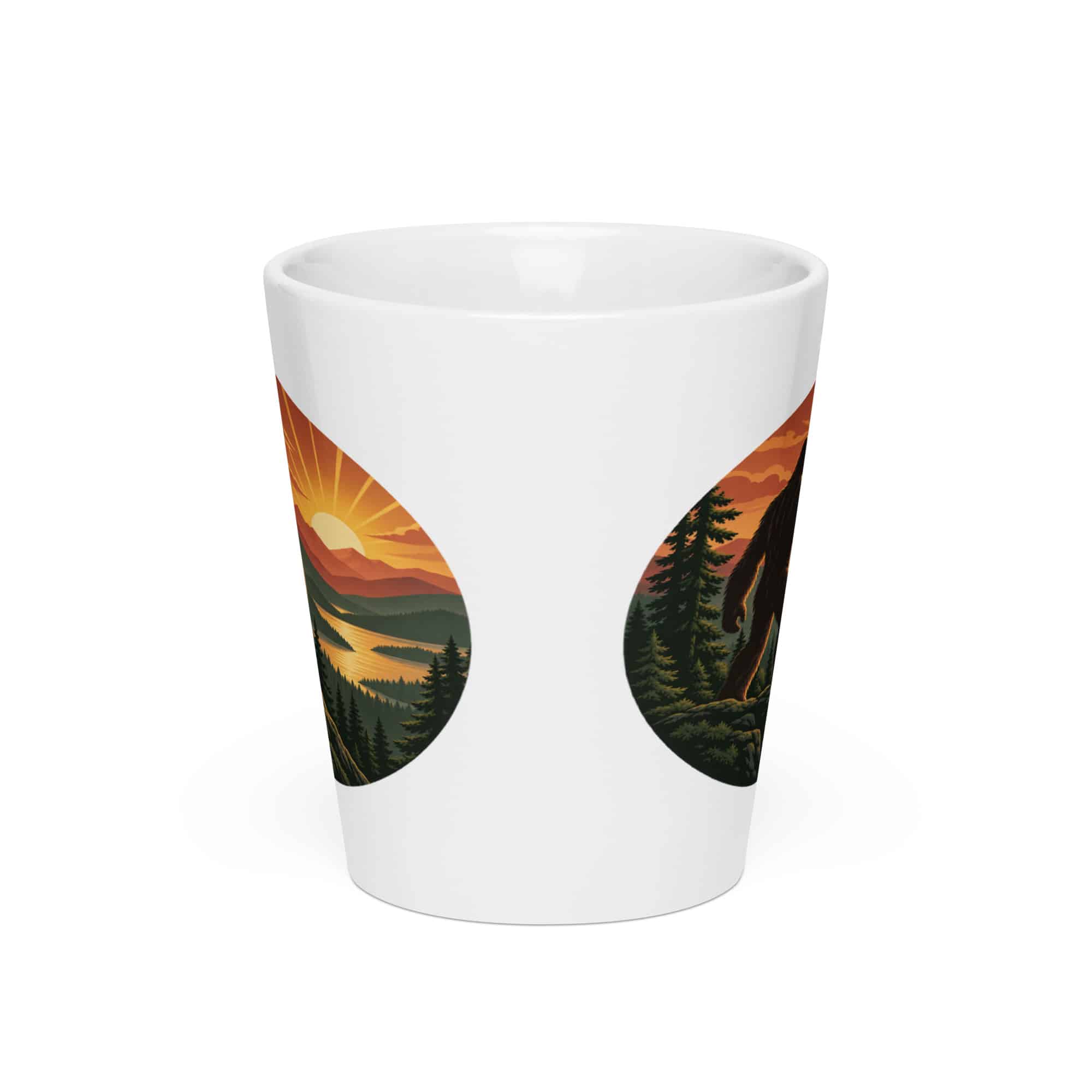 Bigfoot Mountain Sunrise Latte Mug