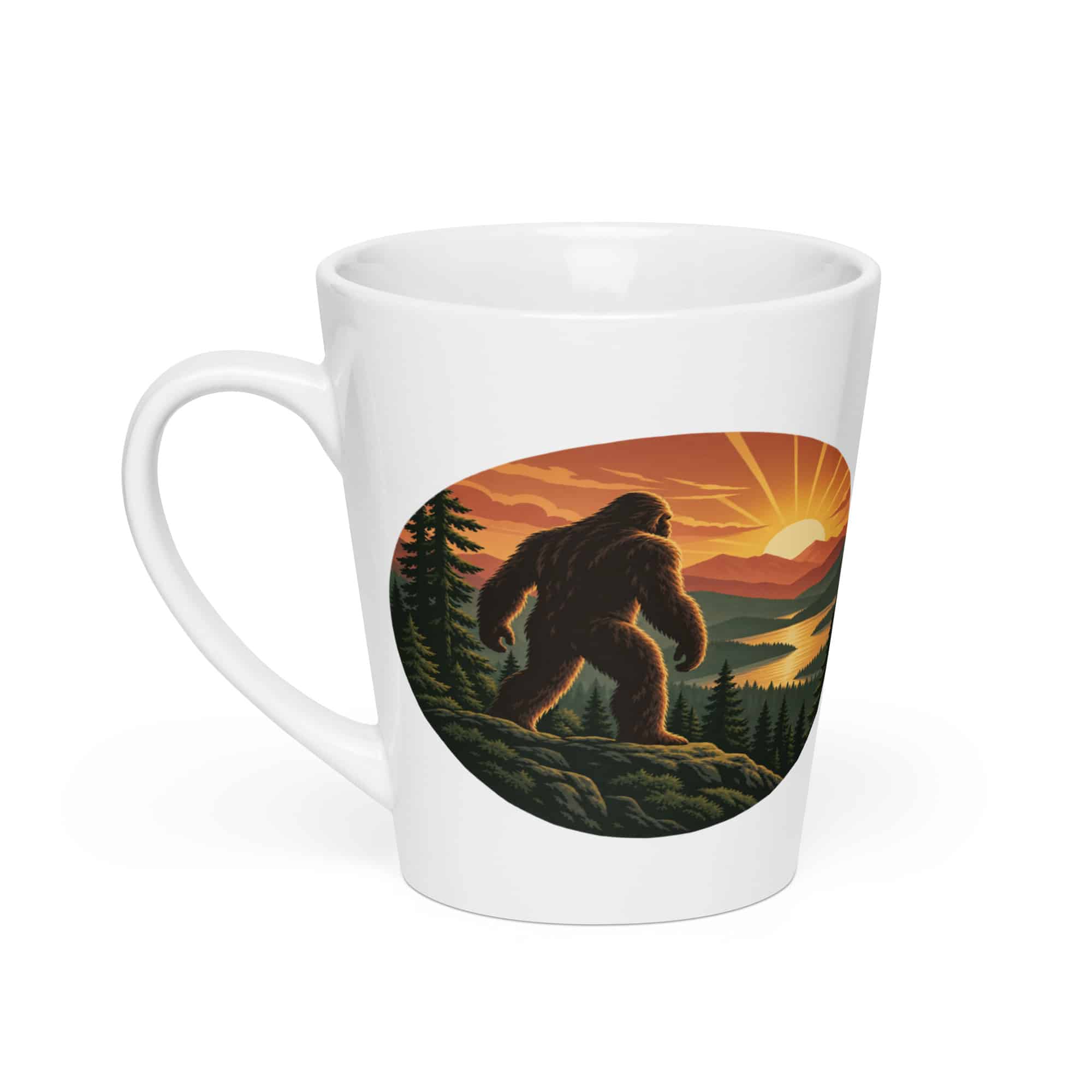 Bigfoot Mountain Sunrise Latte Mug