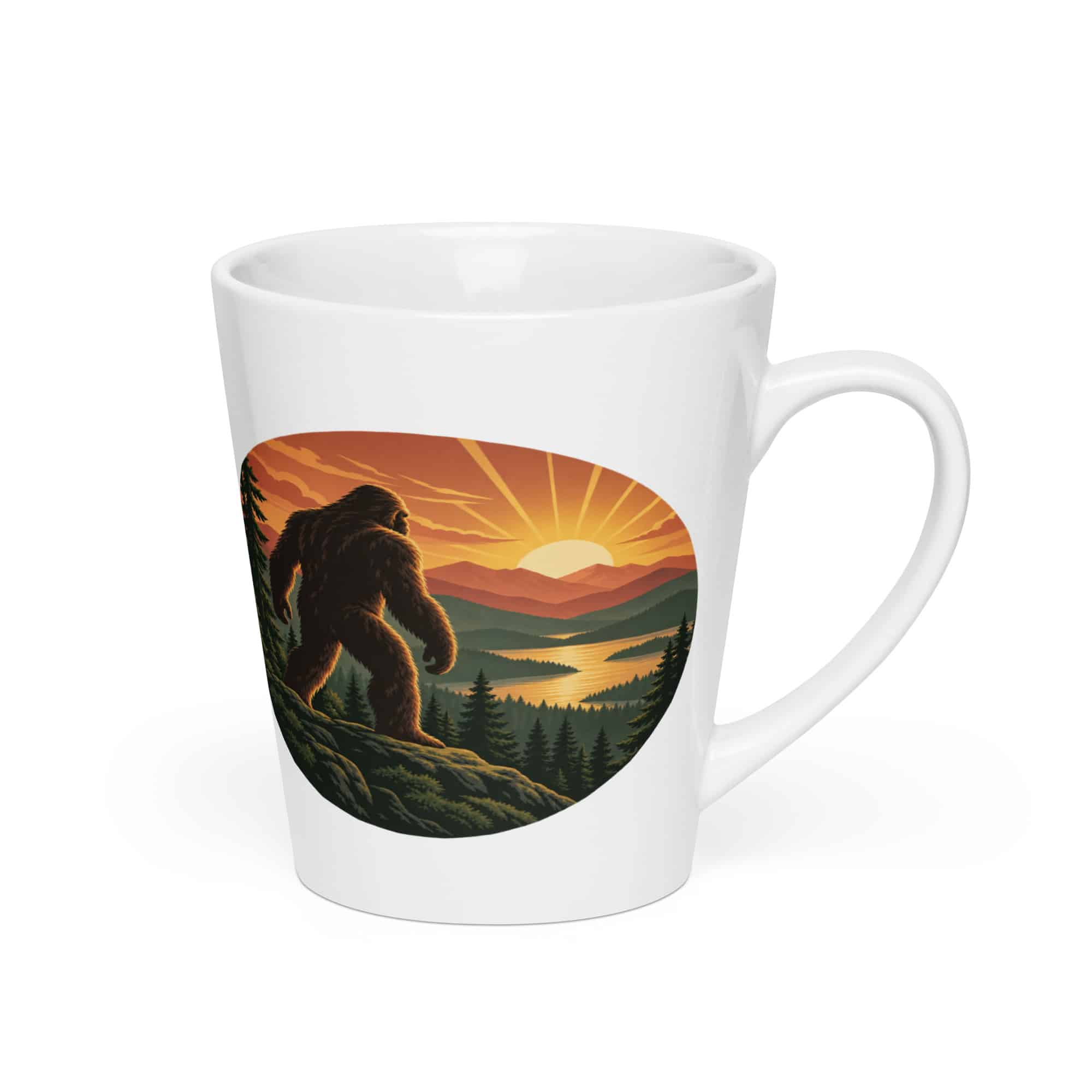 Bigfoot Mountain Sunrise Latte Mug