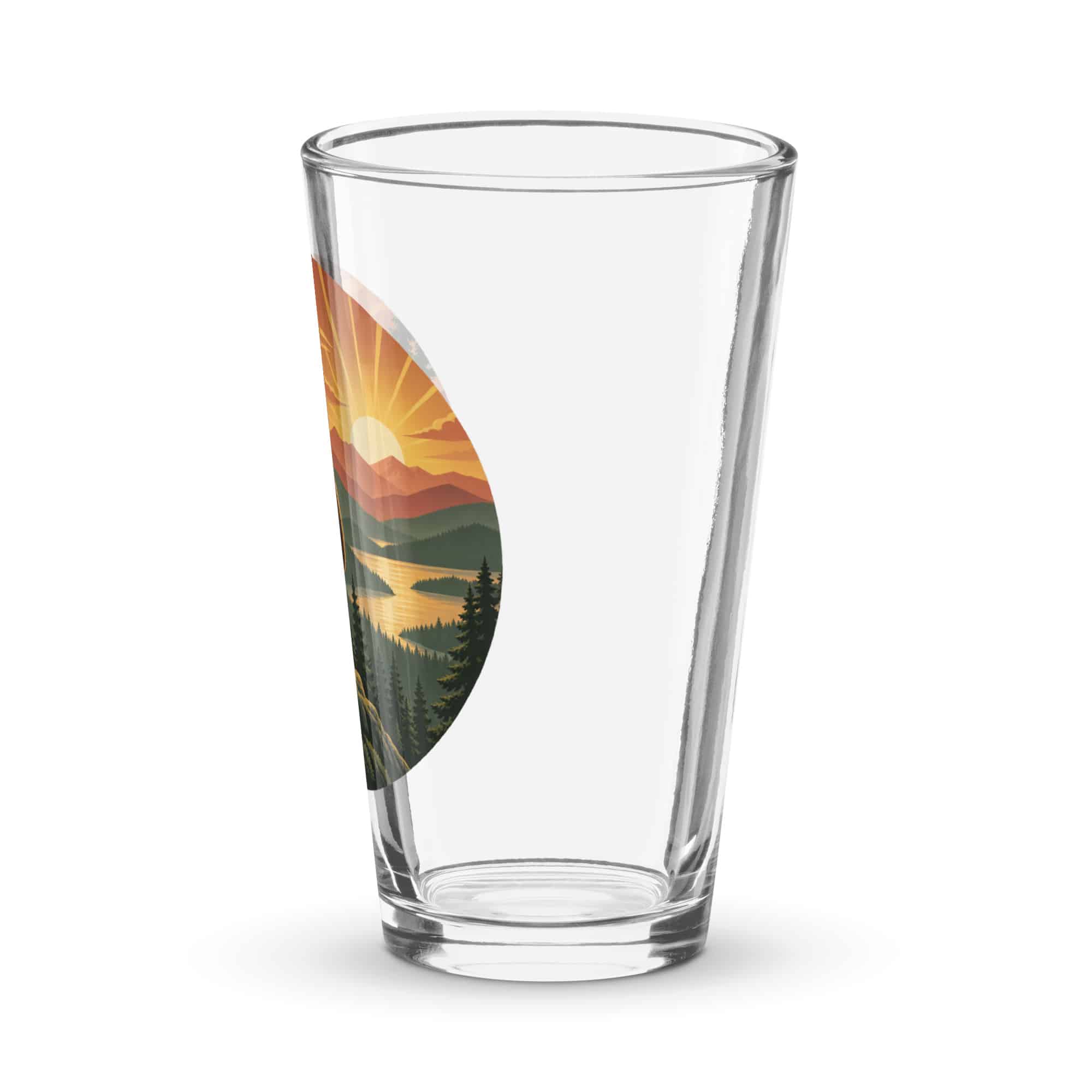 Sunrise Bigfoot Pint Glass